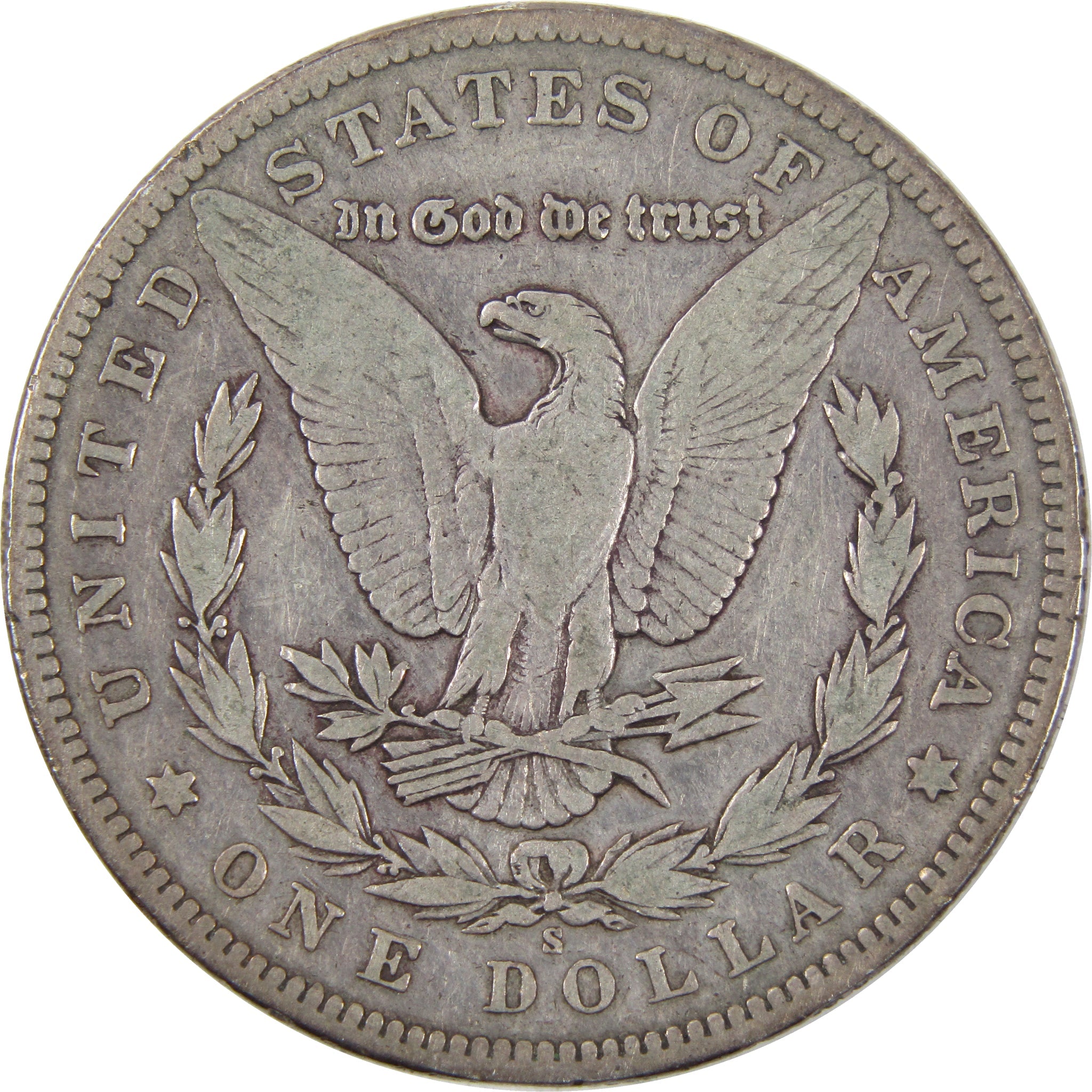 1896 S Morgan Dollar VG Very Good 90% Silver US Coin SKU:I2538 - Morgan coin - Morgan silver dollar - Morgan silver dollar for sale - Profile Coins &amp; Collectibles