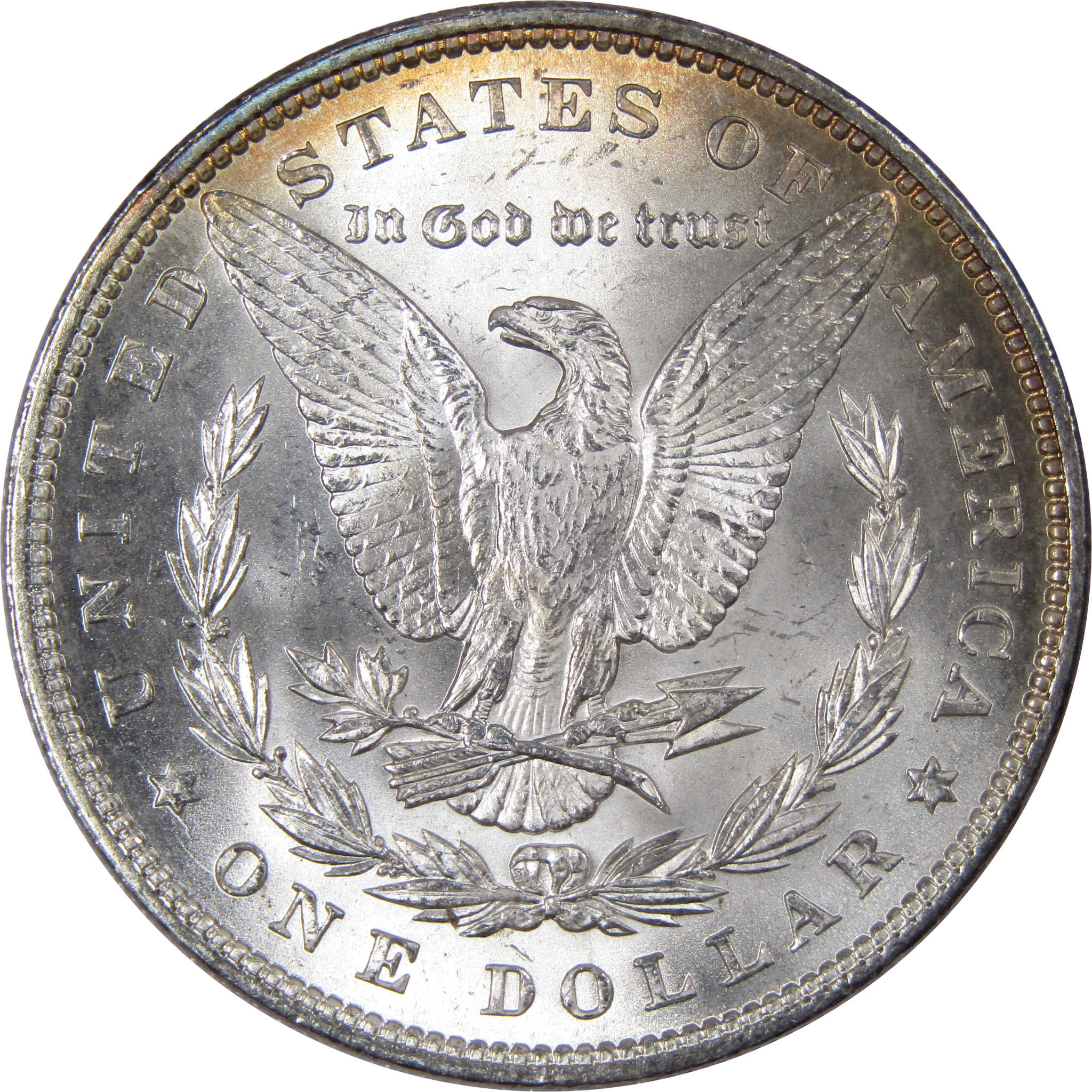 1896 Morgan Dollar BU Uncirculated Mint State Silver Toned SKU:IPC9469