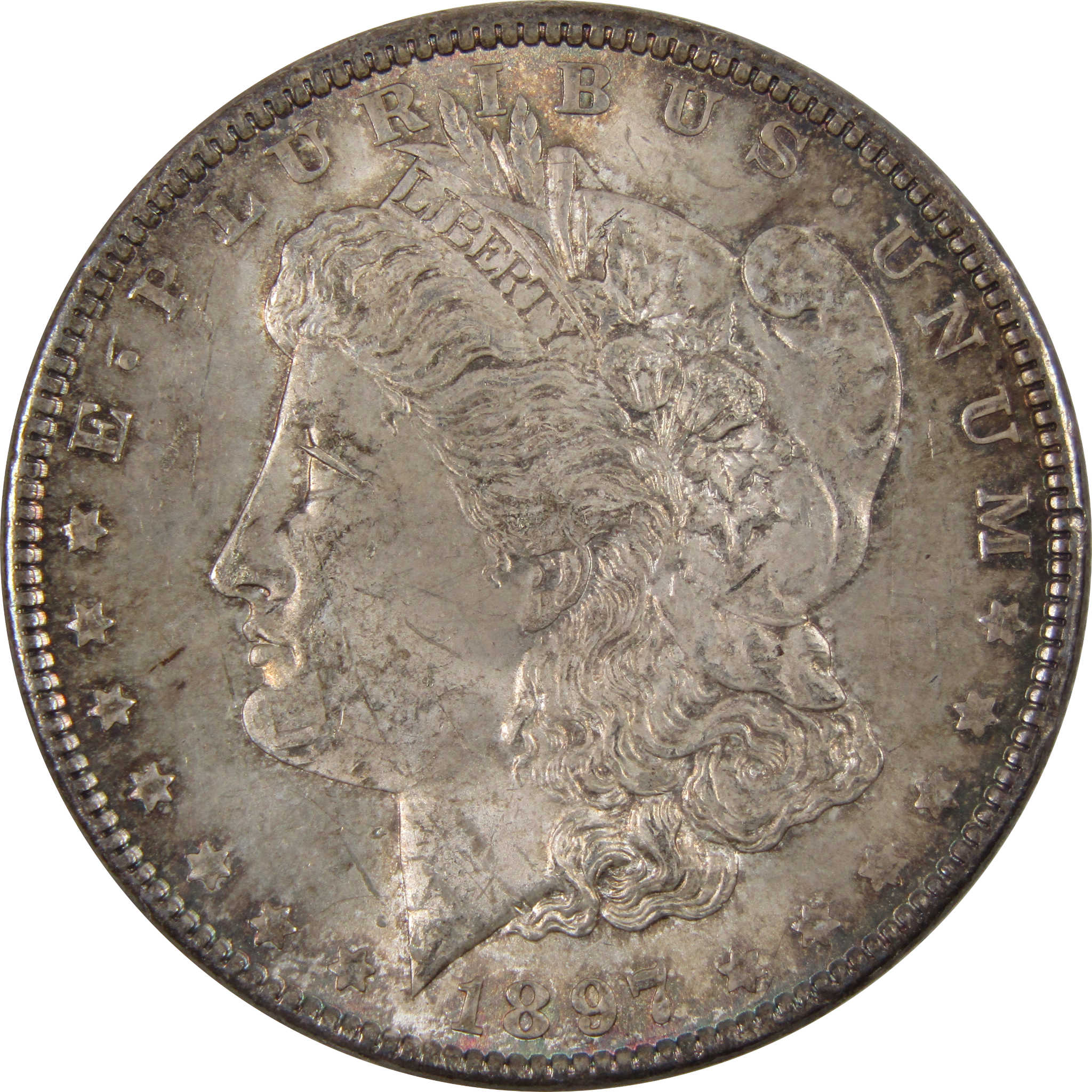 1897 Morgan Dollar AU About Uncirculated 90% Silver Coin SKU:I2797 - Morgan coin - Morgan silver dollar - Morgan silver dollar for sale - Profile Coins &amp; Collectibles