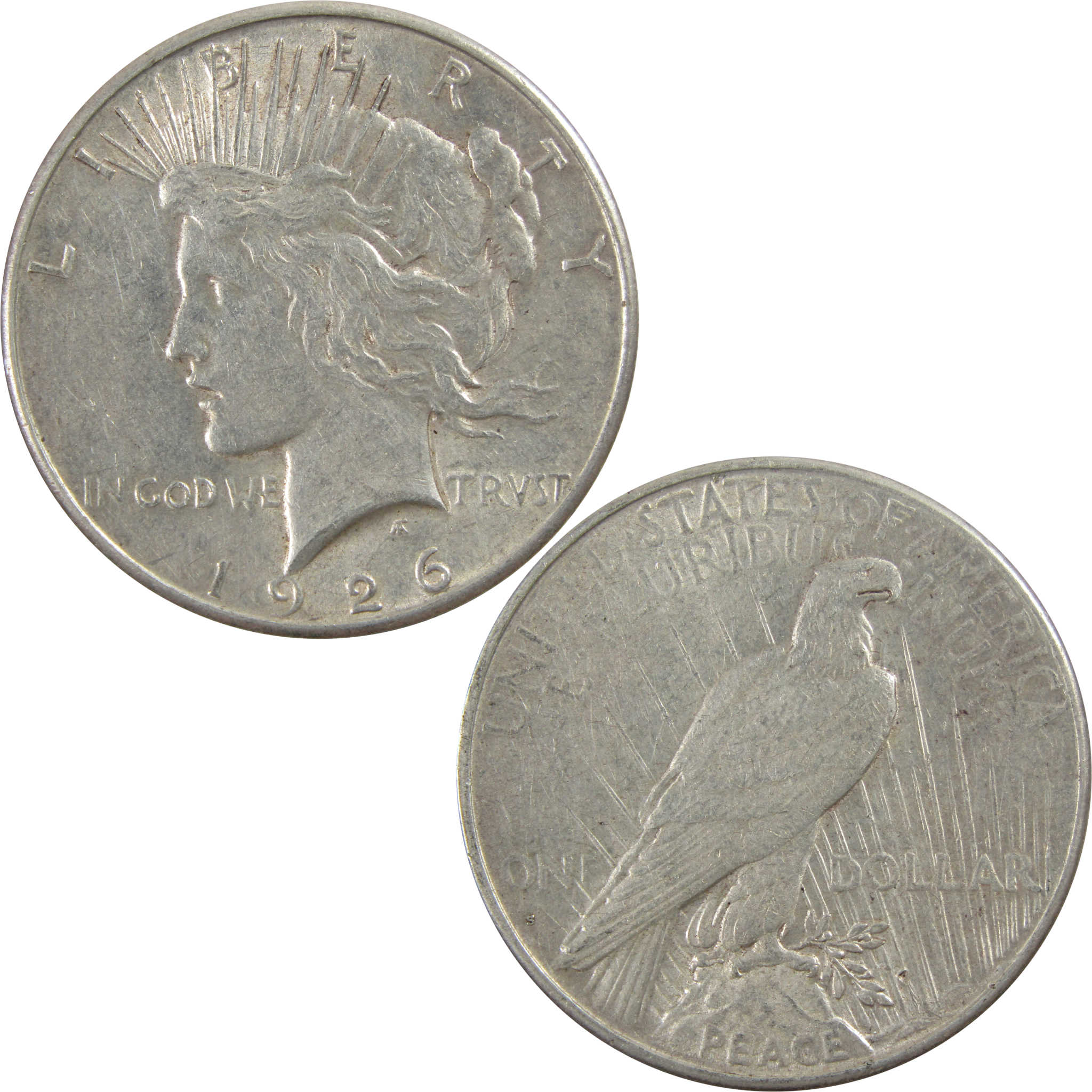 1926 S Peace Dollar XF EF Extremely Fine 90% Silver $1 Coin SKU:I5413
