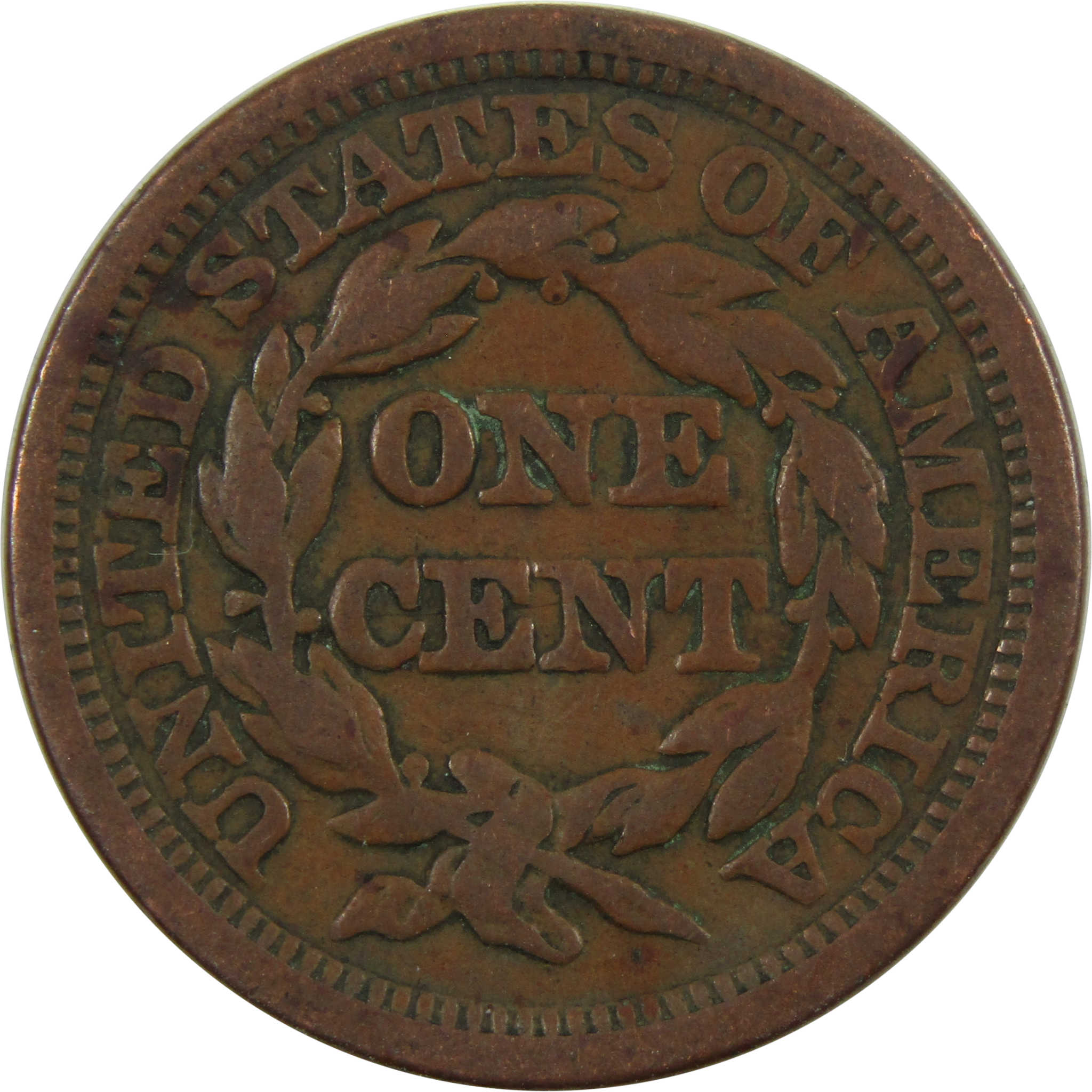 1848 Braided Hair Large Cent VG Very Good Copper Penny SKU:I4654