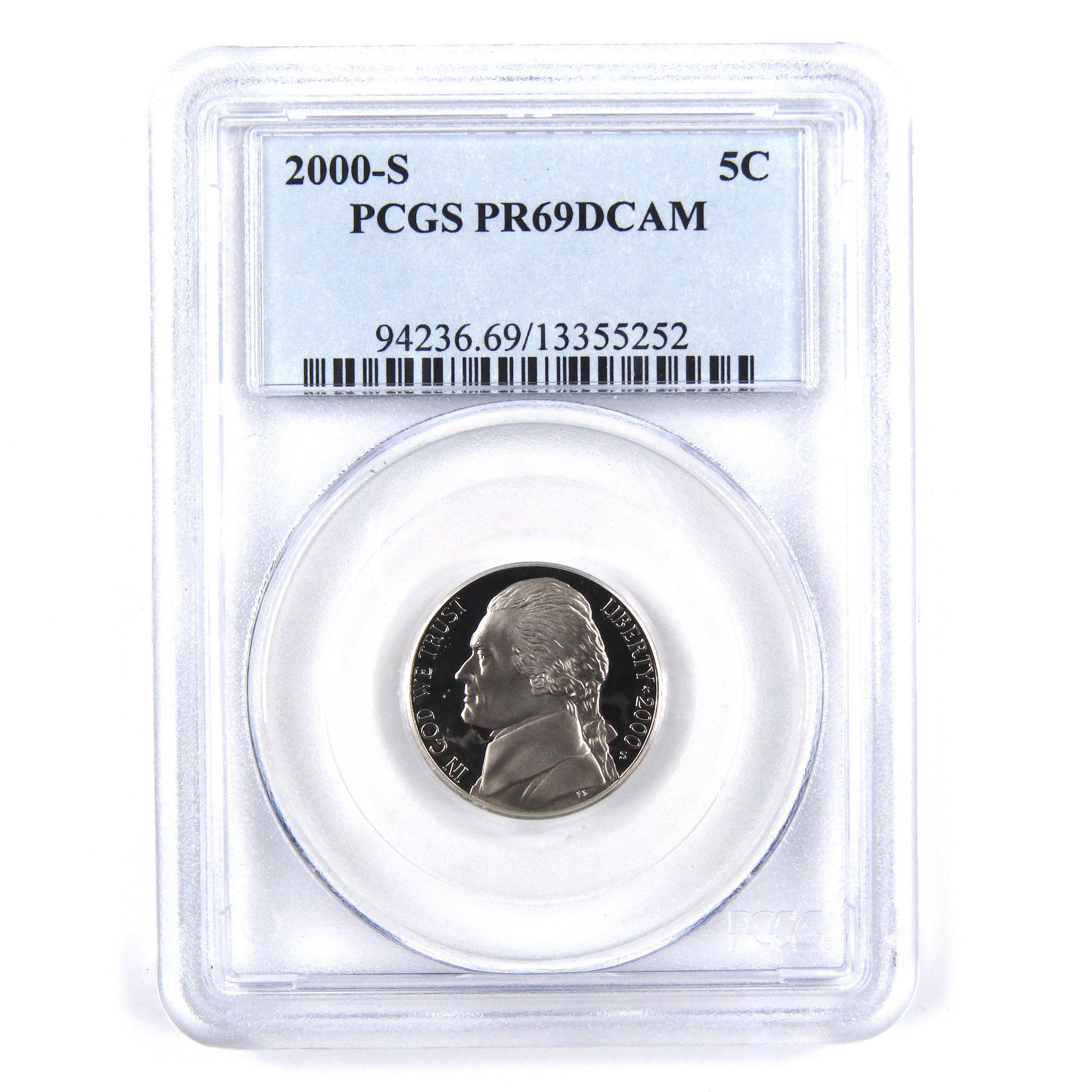 2000 S Jefferson Nickel 5 Cent Piece PR 69 DCAM PCGS Proof SKU:CPC2367