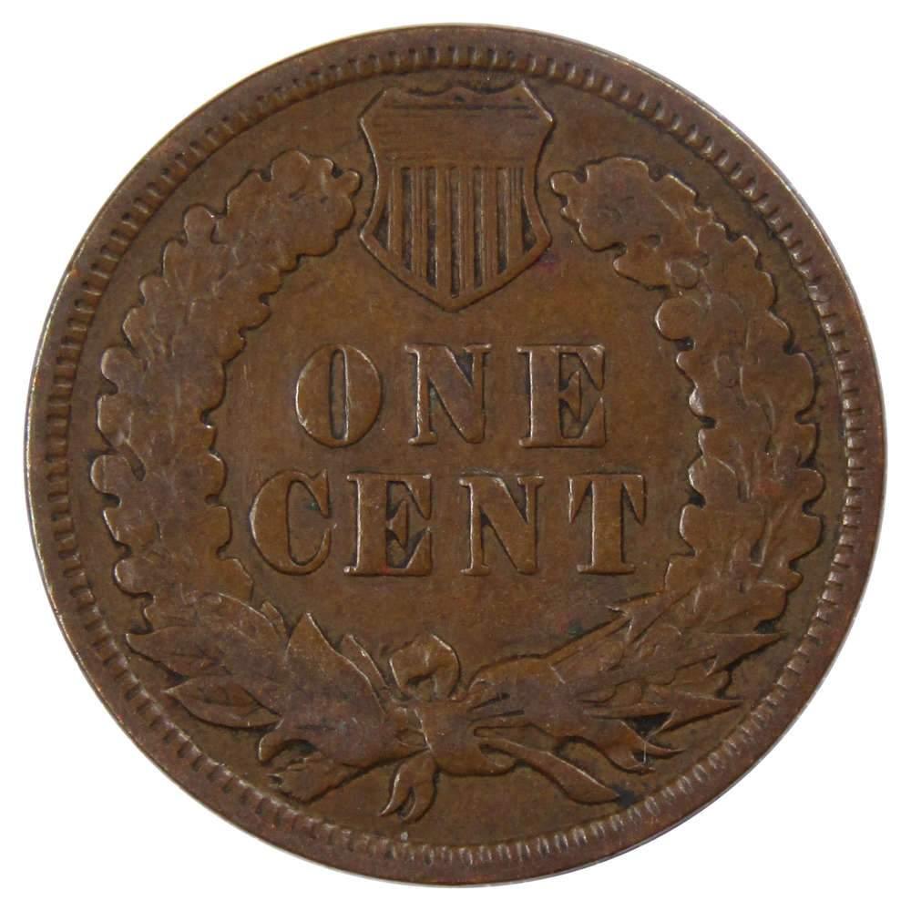 1909 Indian Head Cent AG About Good Bronze Penny 1c Coin Collectible