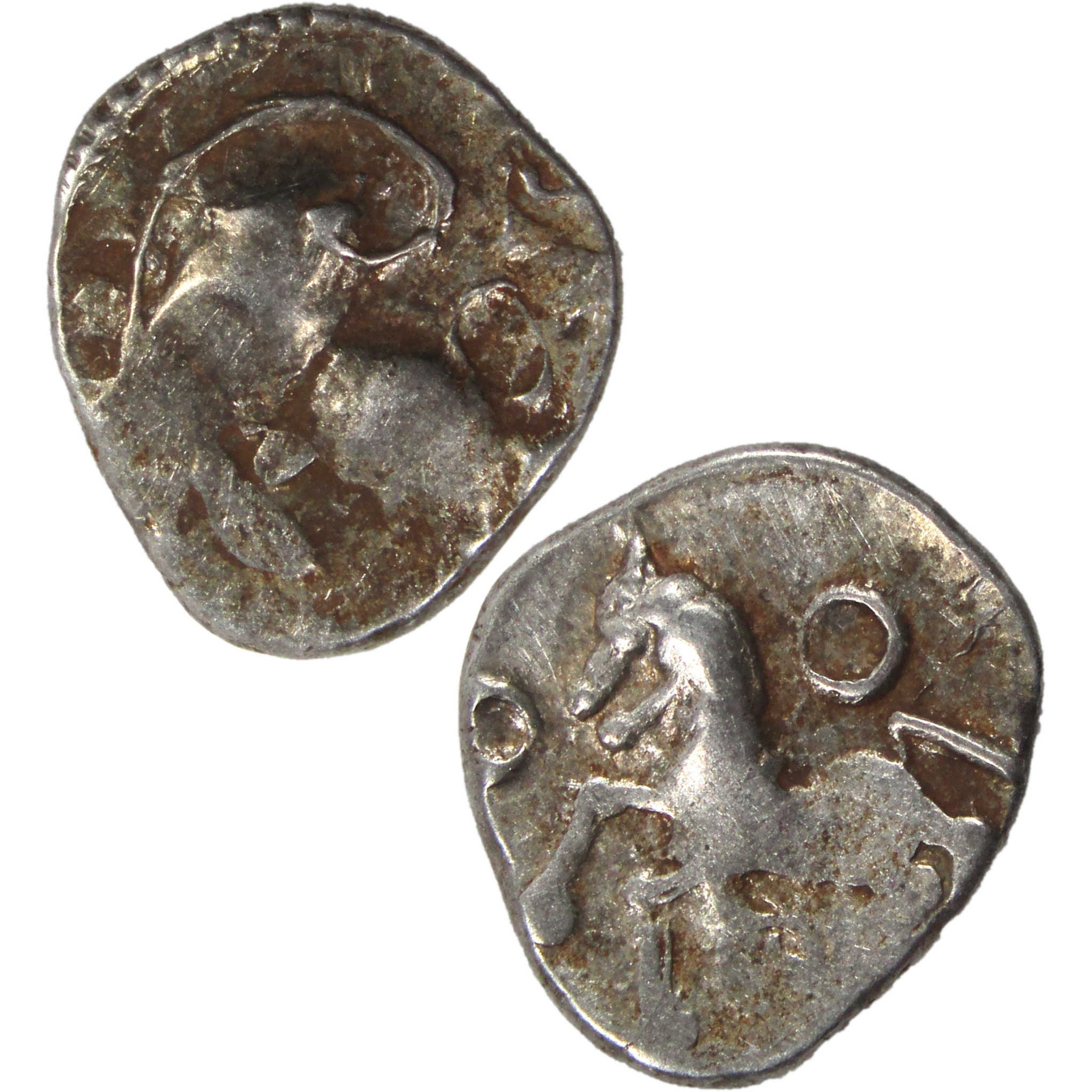100-50 BC Sequani Quinarius VF Silver Ancient Gaulish Coin SKU:I5956