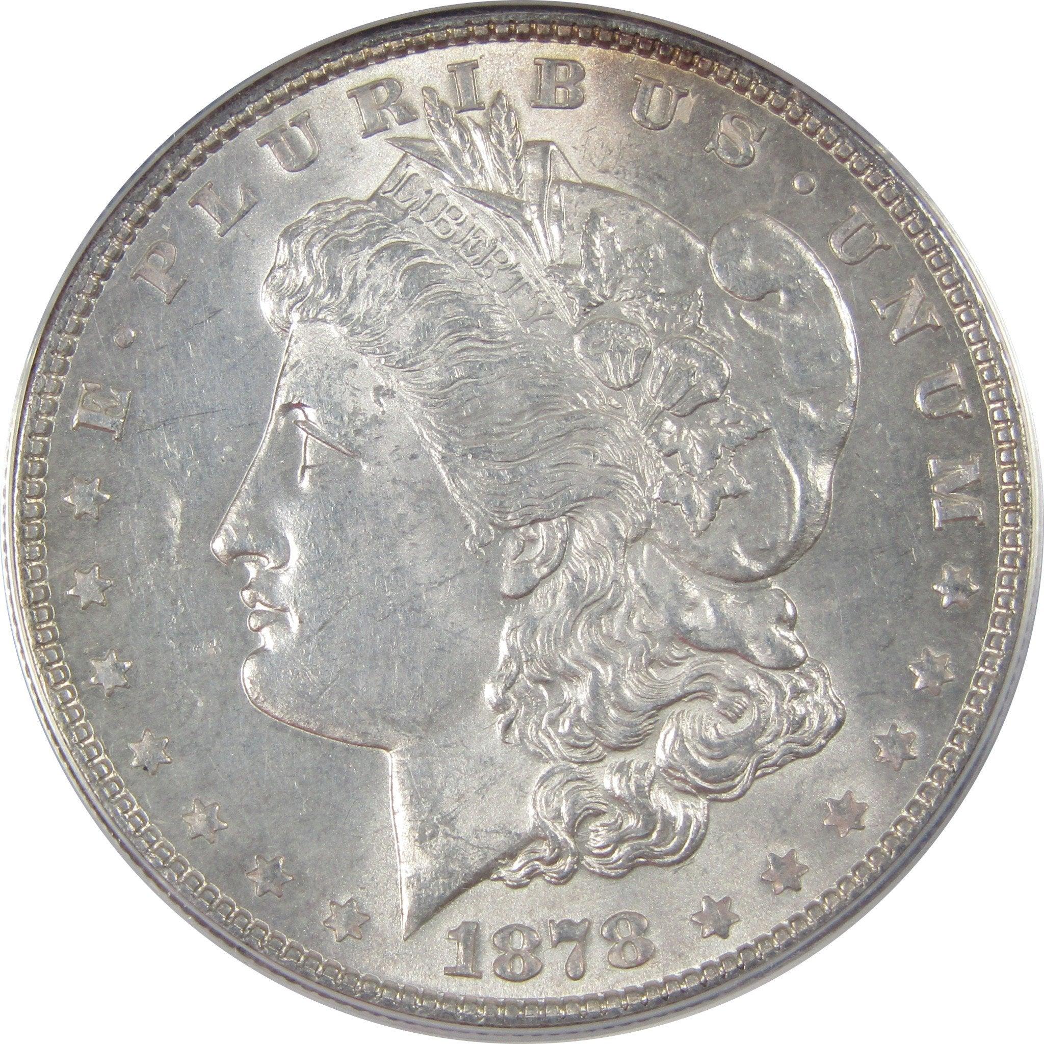 1878 7TF Rev 78 Morgan Dollar MS 61 ANACS Silver SKU:CPC1133 - Morgan coin - Morgan silver dollar - Morgan silver dollar for sale - Profile Coins &amp; Collectibles