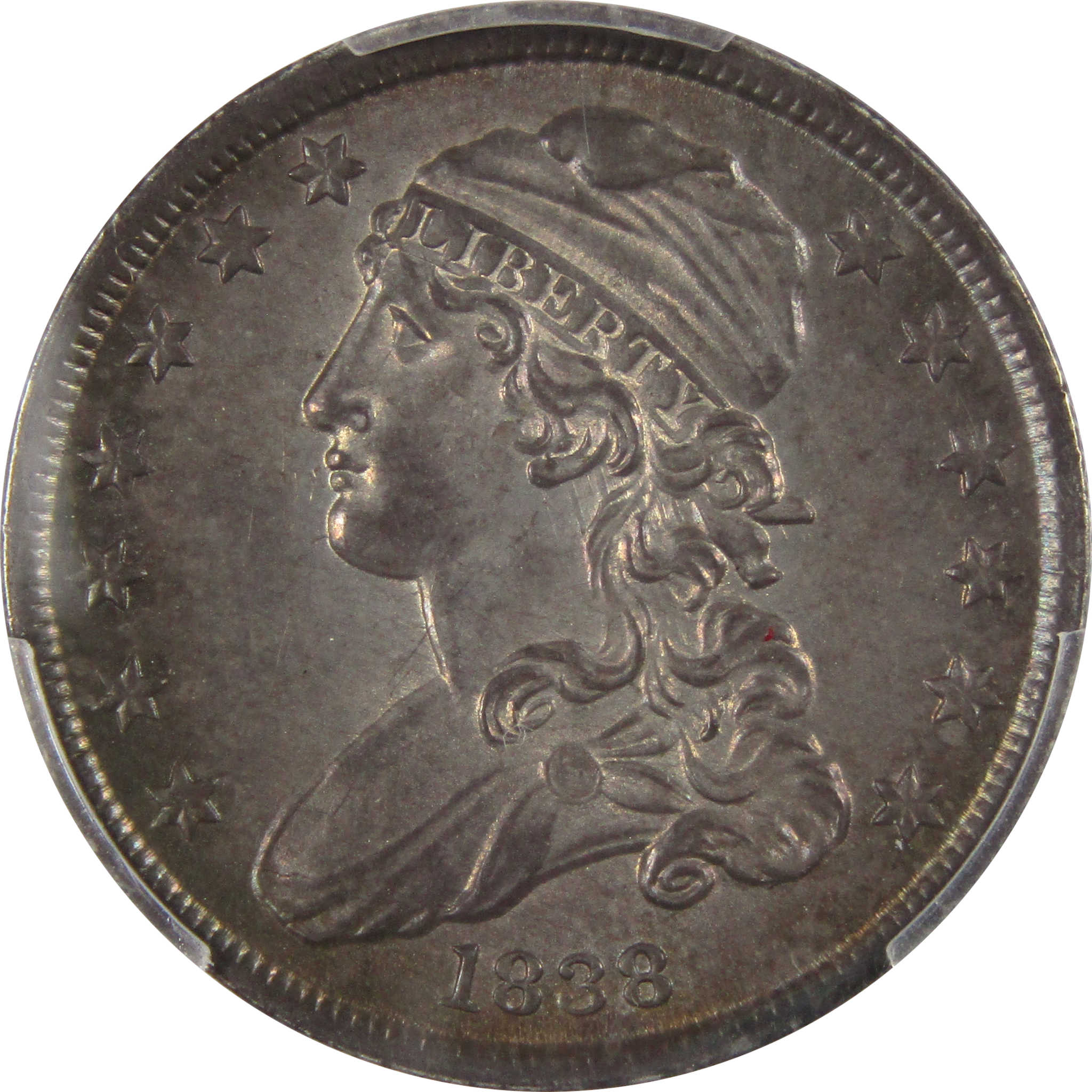1838 Capped Bust Quarter About Uncirculated Details PCGS SKU:IPC6925