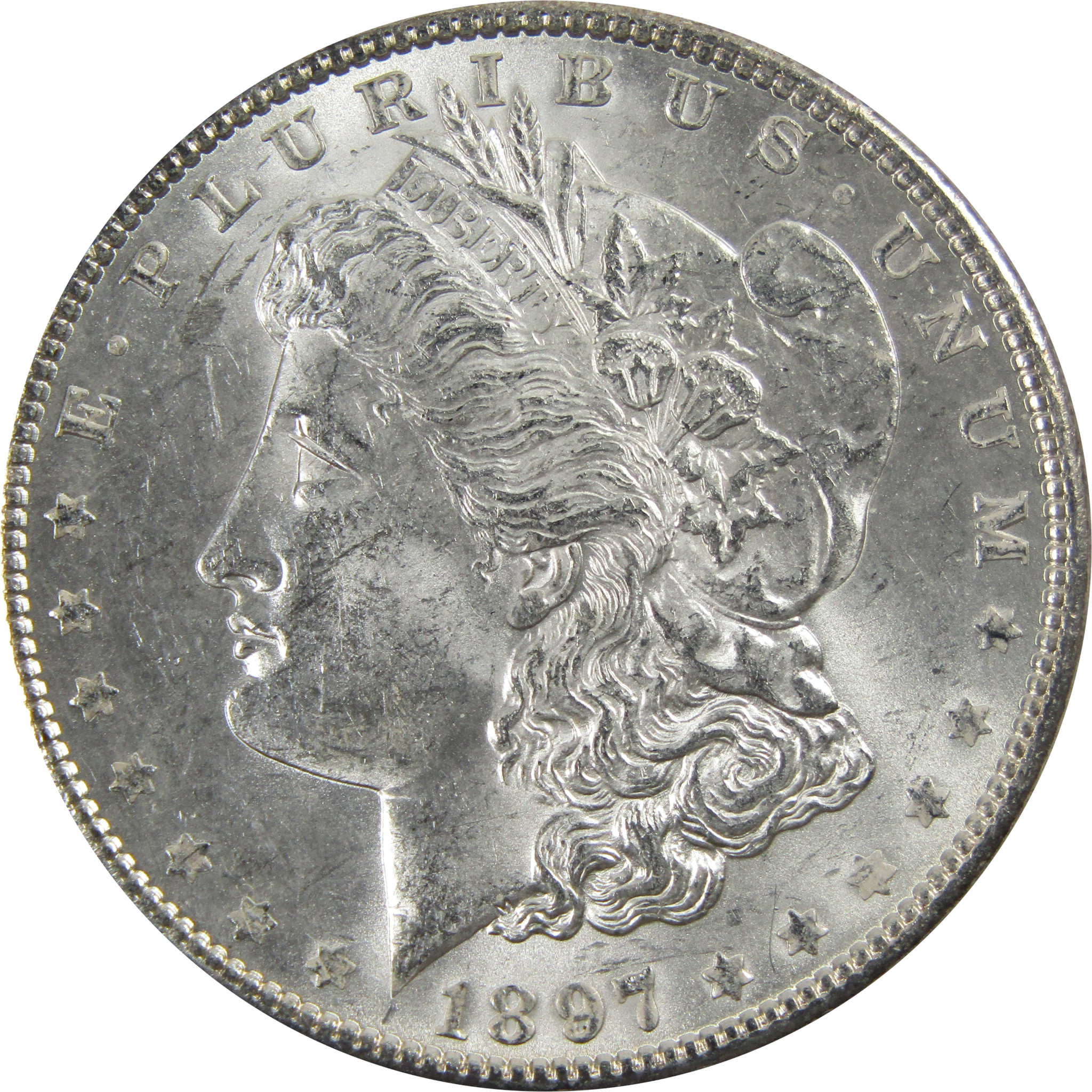 1897 Morgan Dollar BU Uncirculated 90% Silver $1 Coin SKU:I5151 - Morgan coin - Morgan silver dollar - Morgan silver dollar for sale - Profile Coins &amp; Collectibles