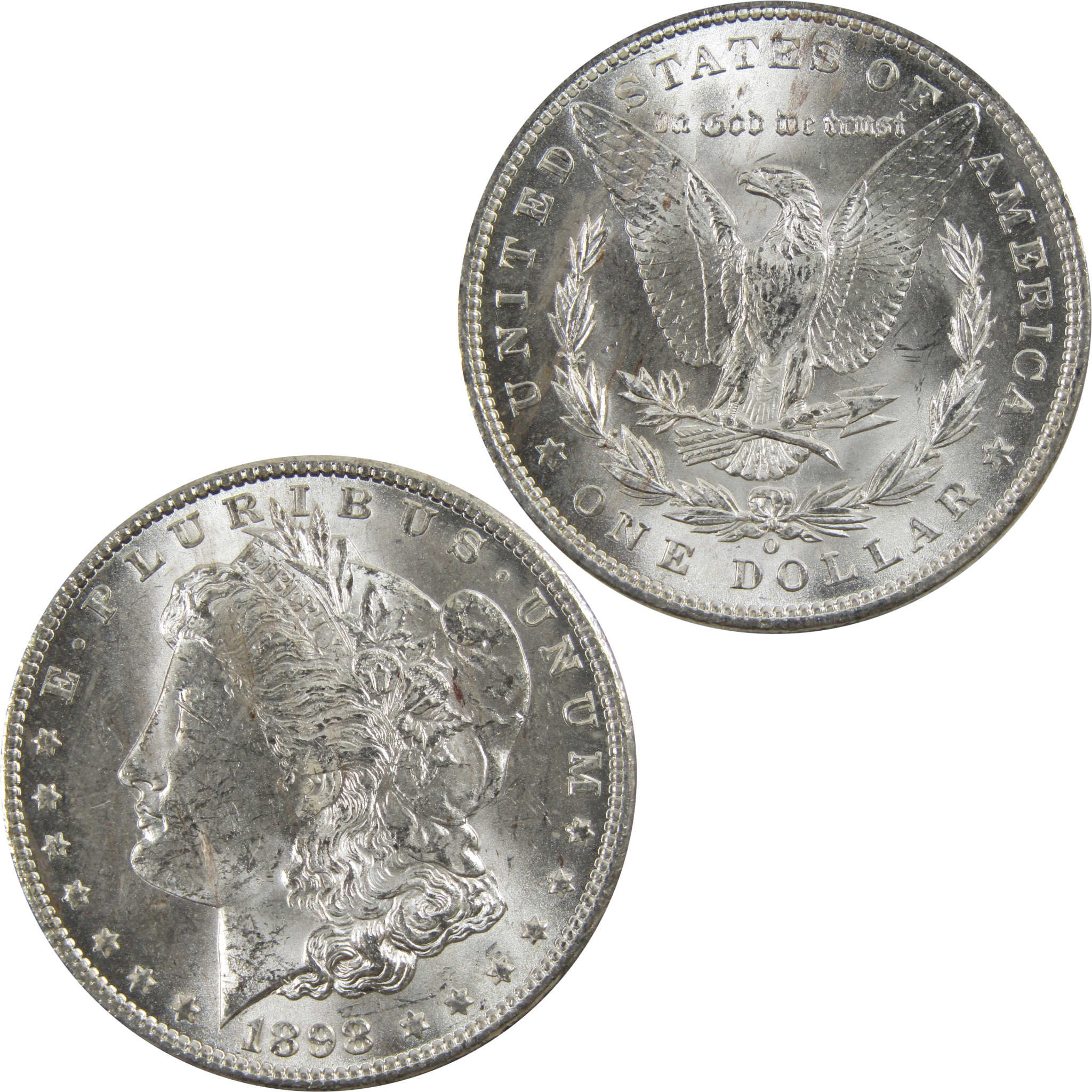 1898 O Morgan Dollar BU Uncirculated 90% Silver $1 Coin SKU:I5195 - Morgan coin - Morgan silver dollar - Morgan silver dollar for sale - Profile Coins &amp; Collectibles