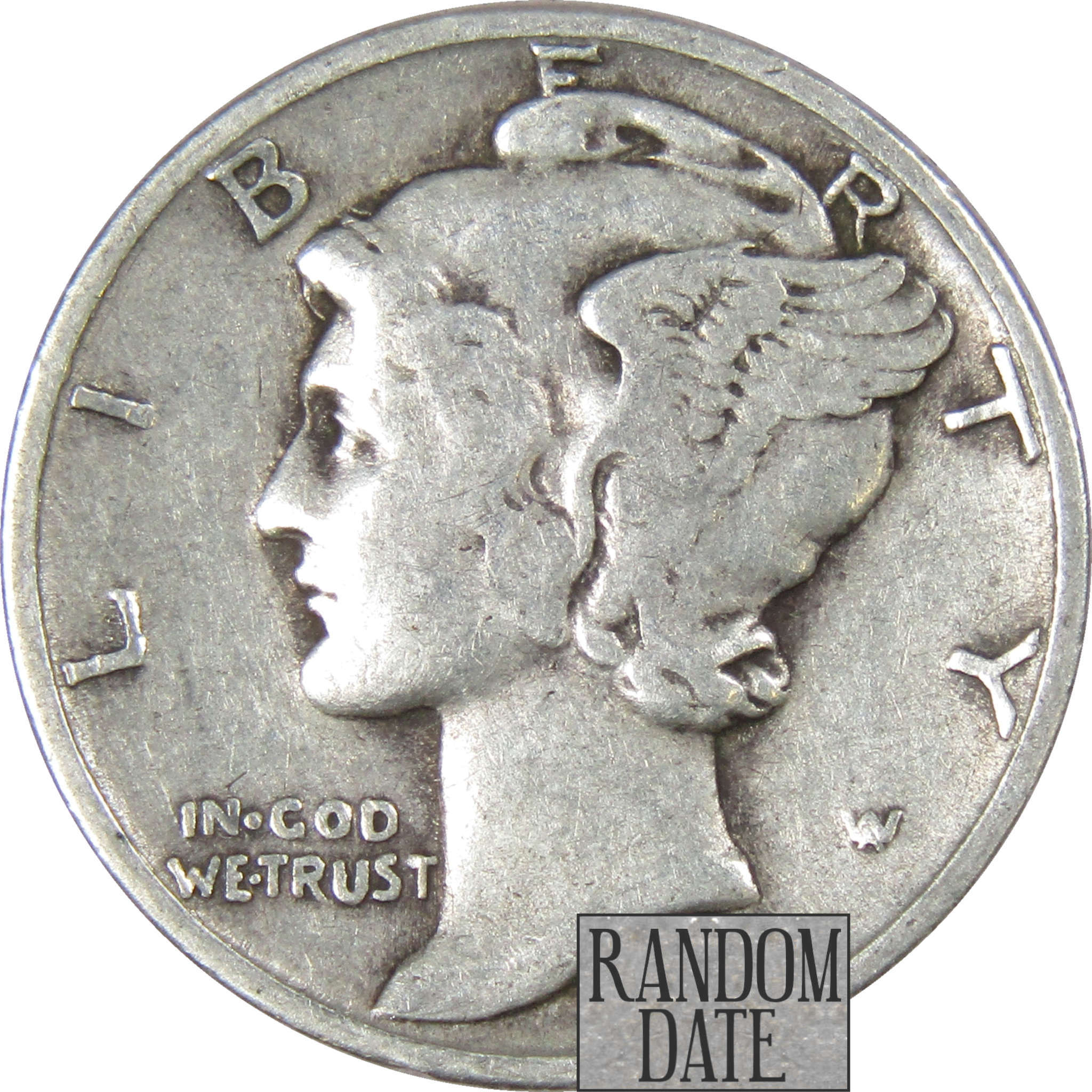 Mercury Dime Random Date F Fine 90% Silver 10c US Coin Collectible