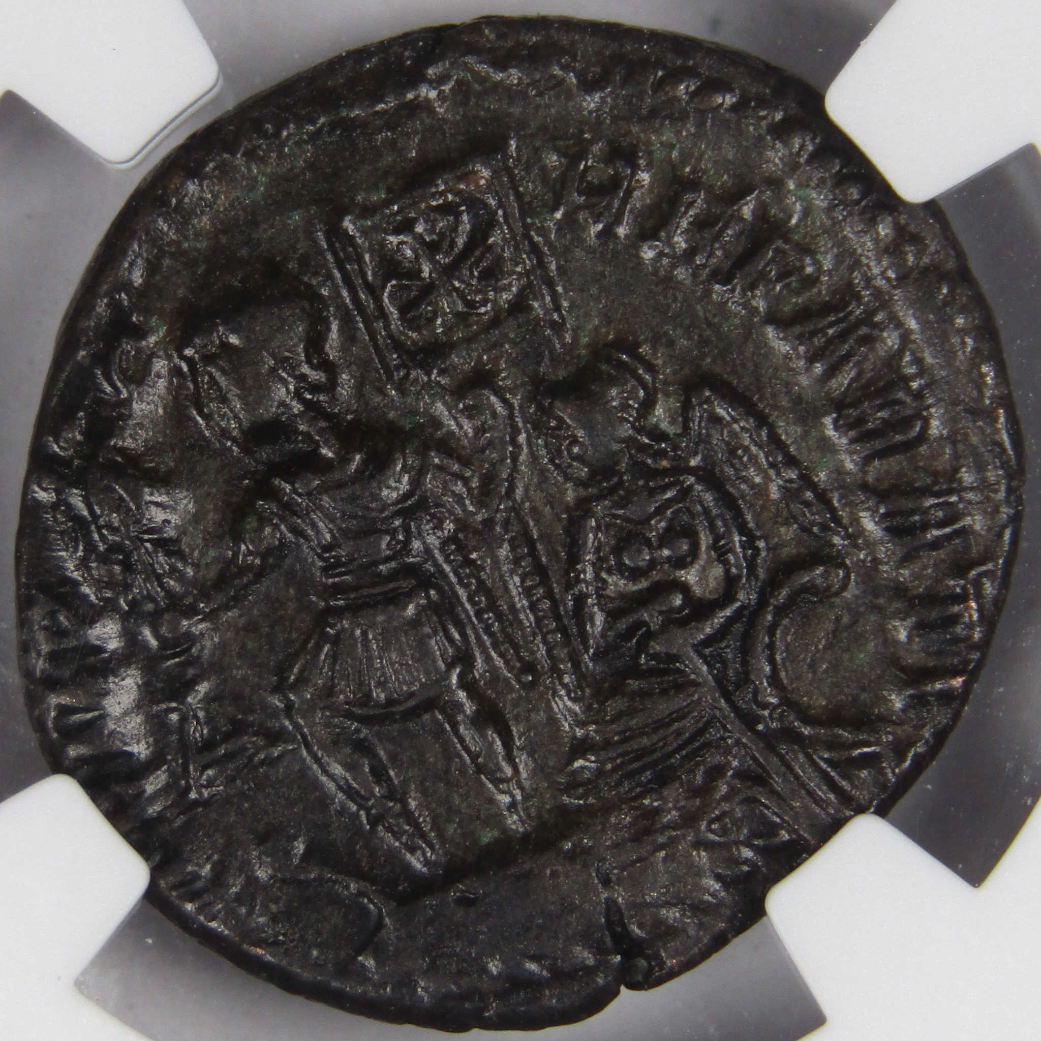 AD 337-50 Constans Centenionalis AU NGC Billon Ancient Roman SKU:I1962