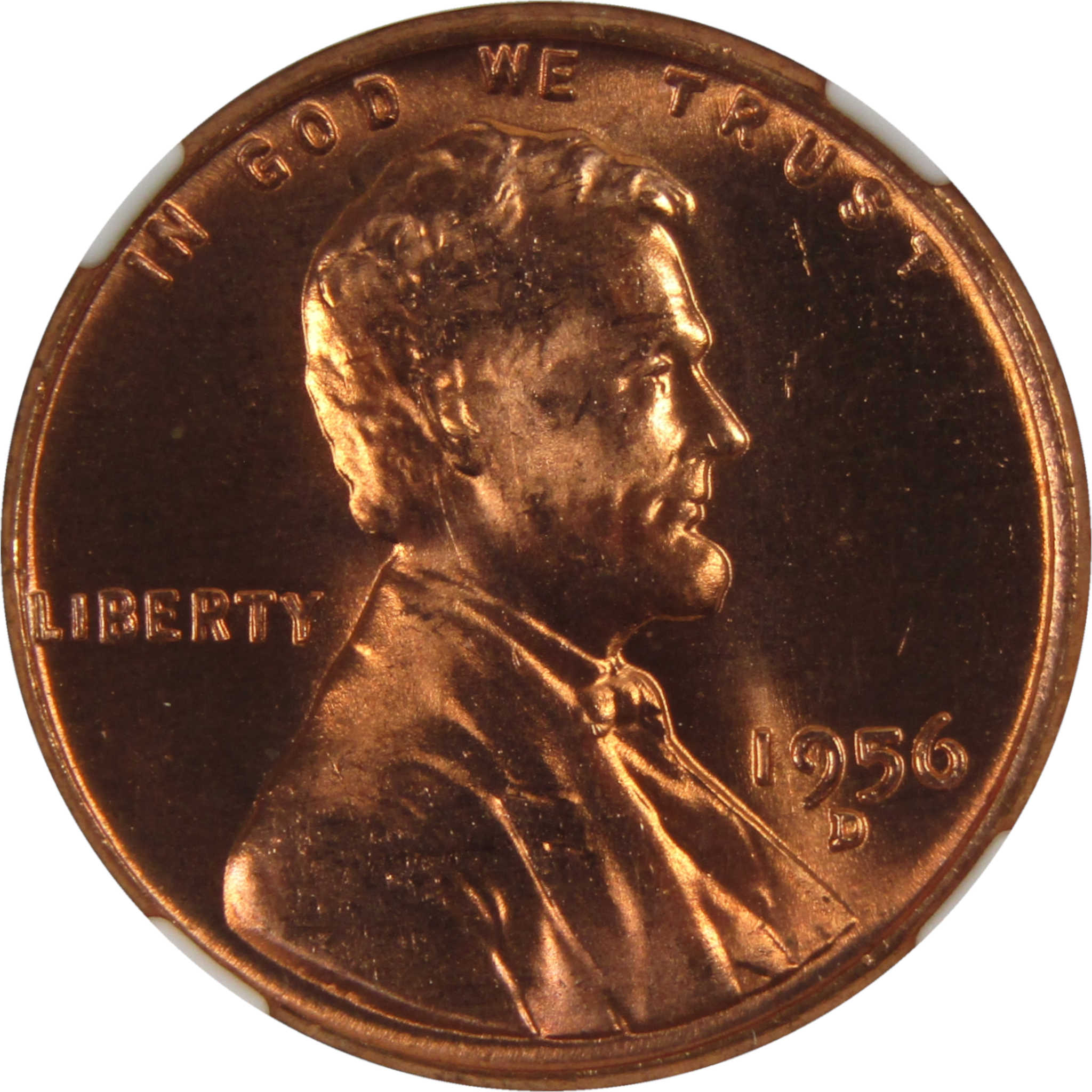 1956 D Lincoln Wheat Cent MS 66 RD NGC Penny Uncirculated SKU:I3678