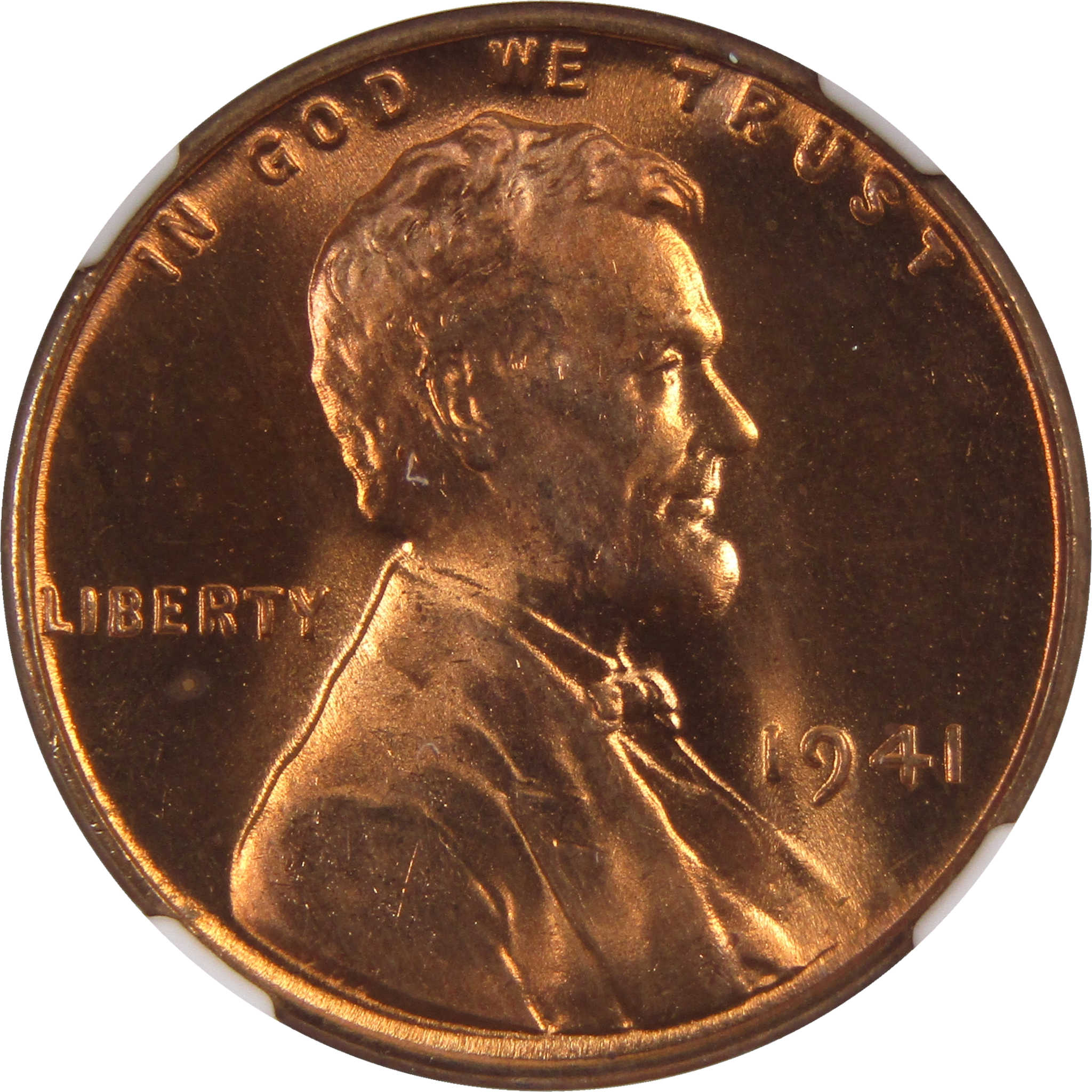 1941 Lincoln Wheat Cent MS 67 RD NGC Penny Uncirculated Coin SKU:I3172