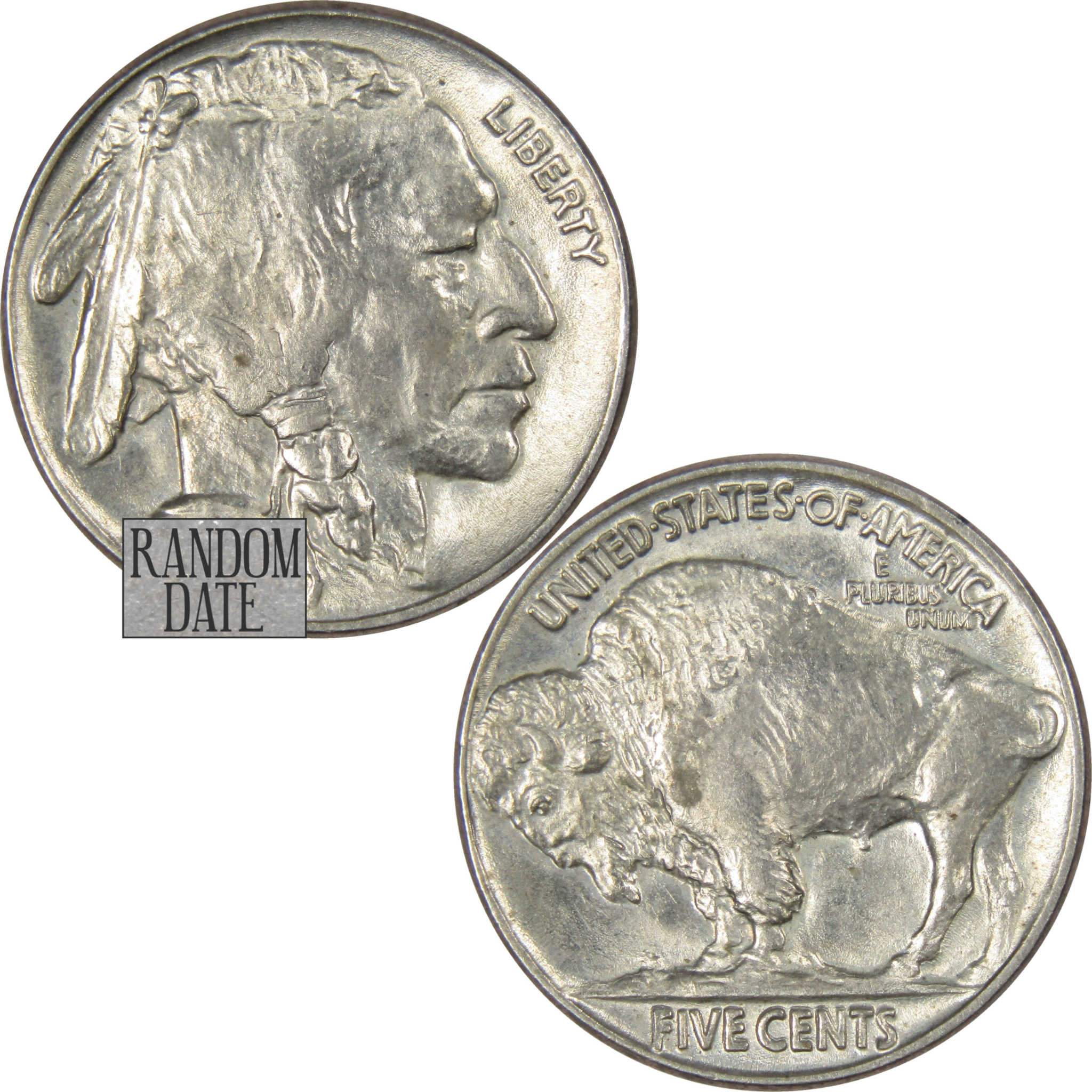 Indian Head Buffalo Nickel 5 Cent Piece AU About Uncirculated Random Date 5c