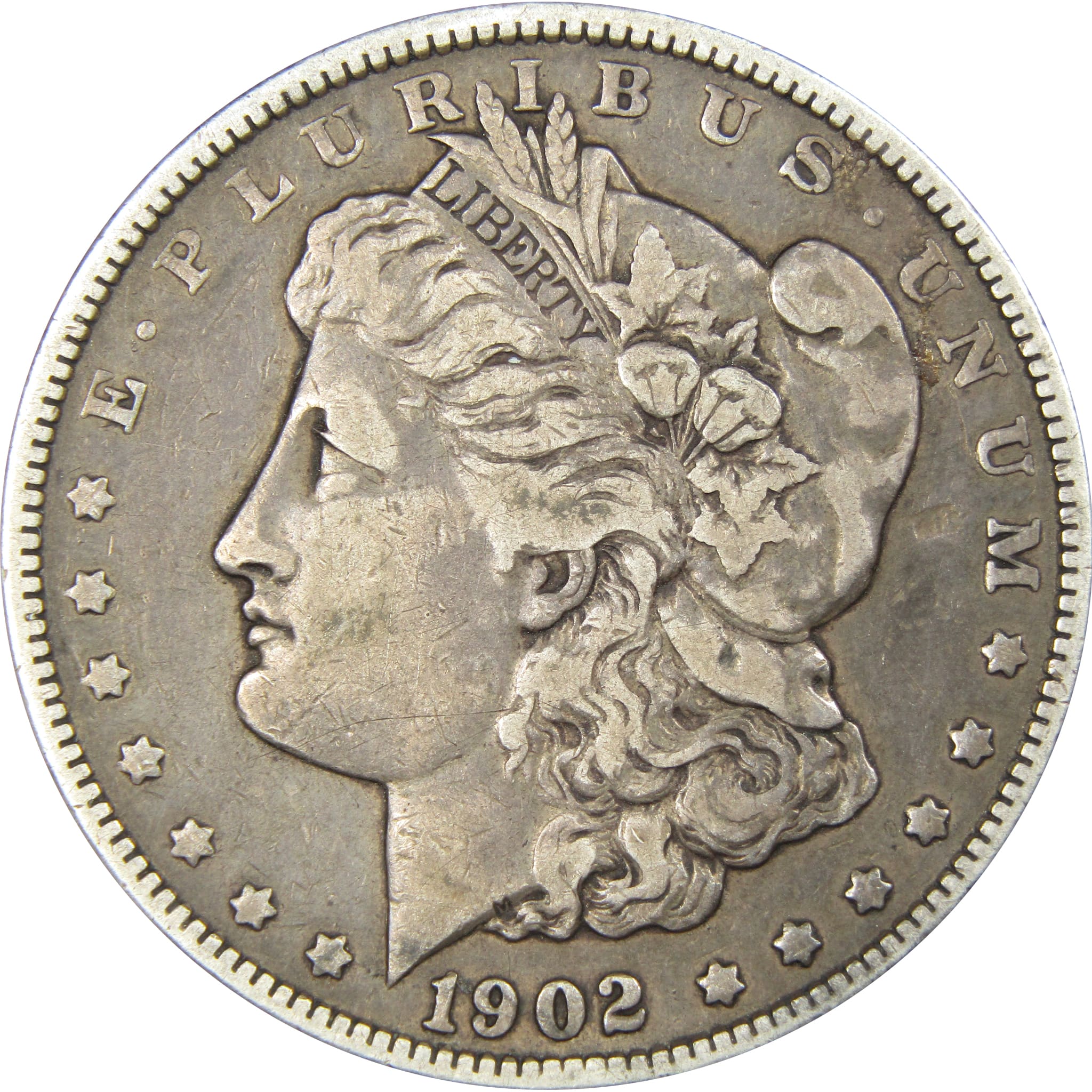 1902 Morgan Dollar F Fine 90% Silver US Coin SKU:IPC7297 - Morgan coin - Morgan silver dollar - Morgan silver dollar for sale - Profile Coins &amp; Collectibles