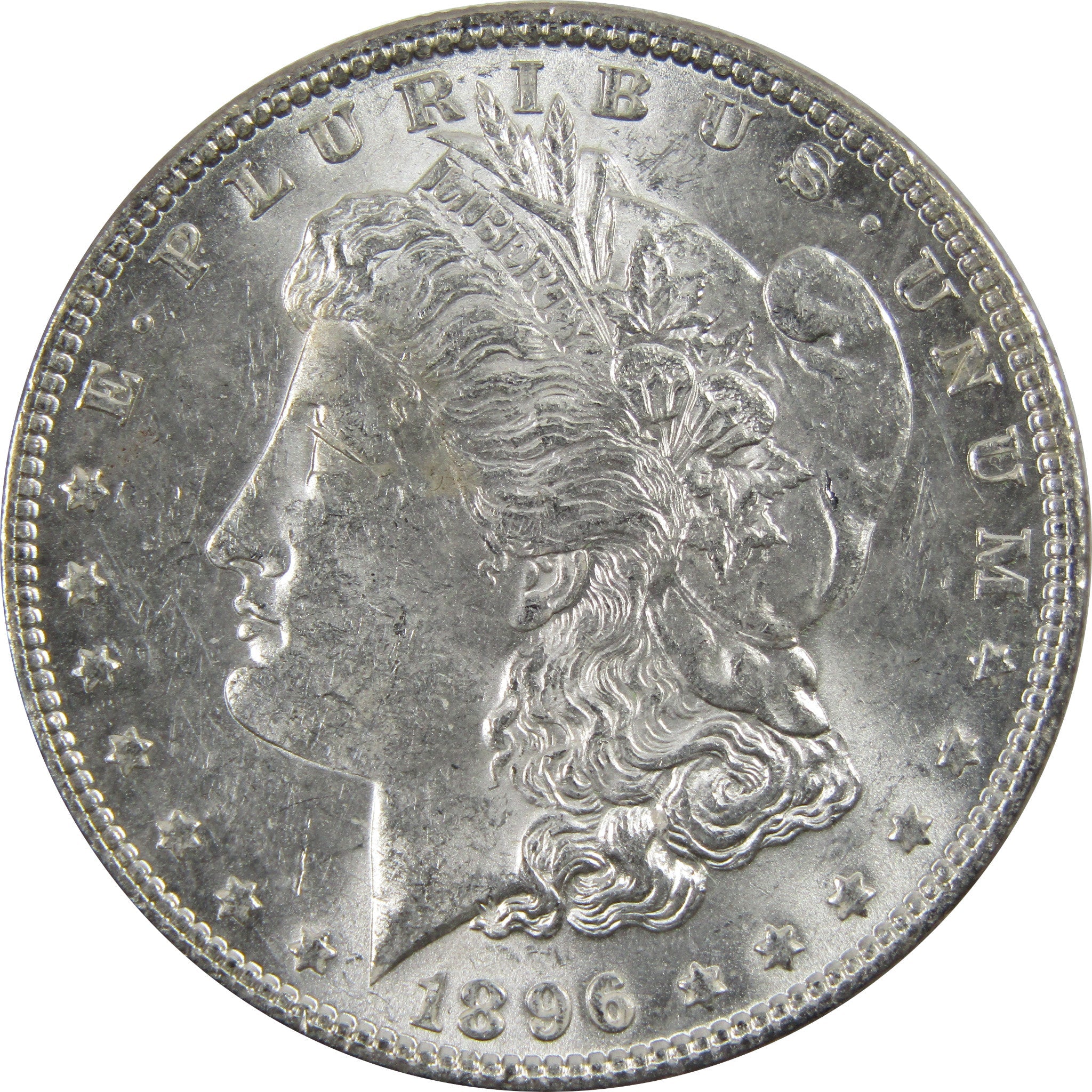 1896 Morgan Dollar AU About Uncirculated 90% Silver $1 Coin SKU:I5474 - Morgan coin - Morgan silver dollar - Morgan silver dollar for sale - Profile Coins &amp; Collectibles