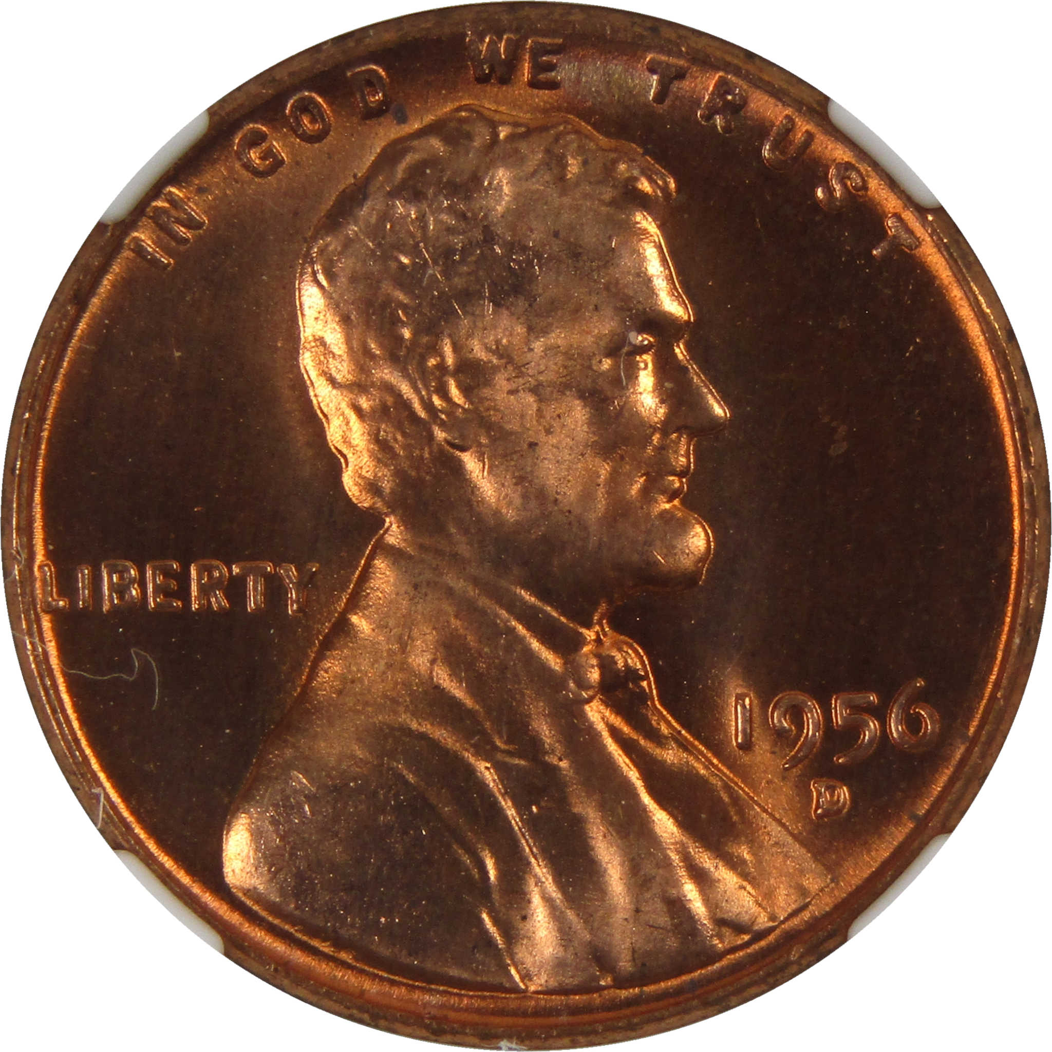 1956 D Lincoln Wheat Cent MS 66 RD NGC Penny Uncirculated SKU:I3663