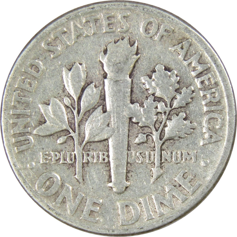 1953 Roosevelt Dime AG About Good 90% Silver 10c US Coin Collectible - Roosevelt coin - Profile Coins &amp; Collectibles