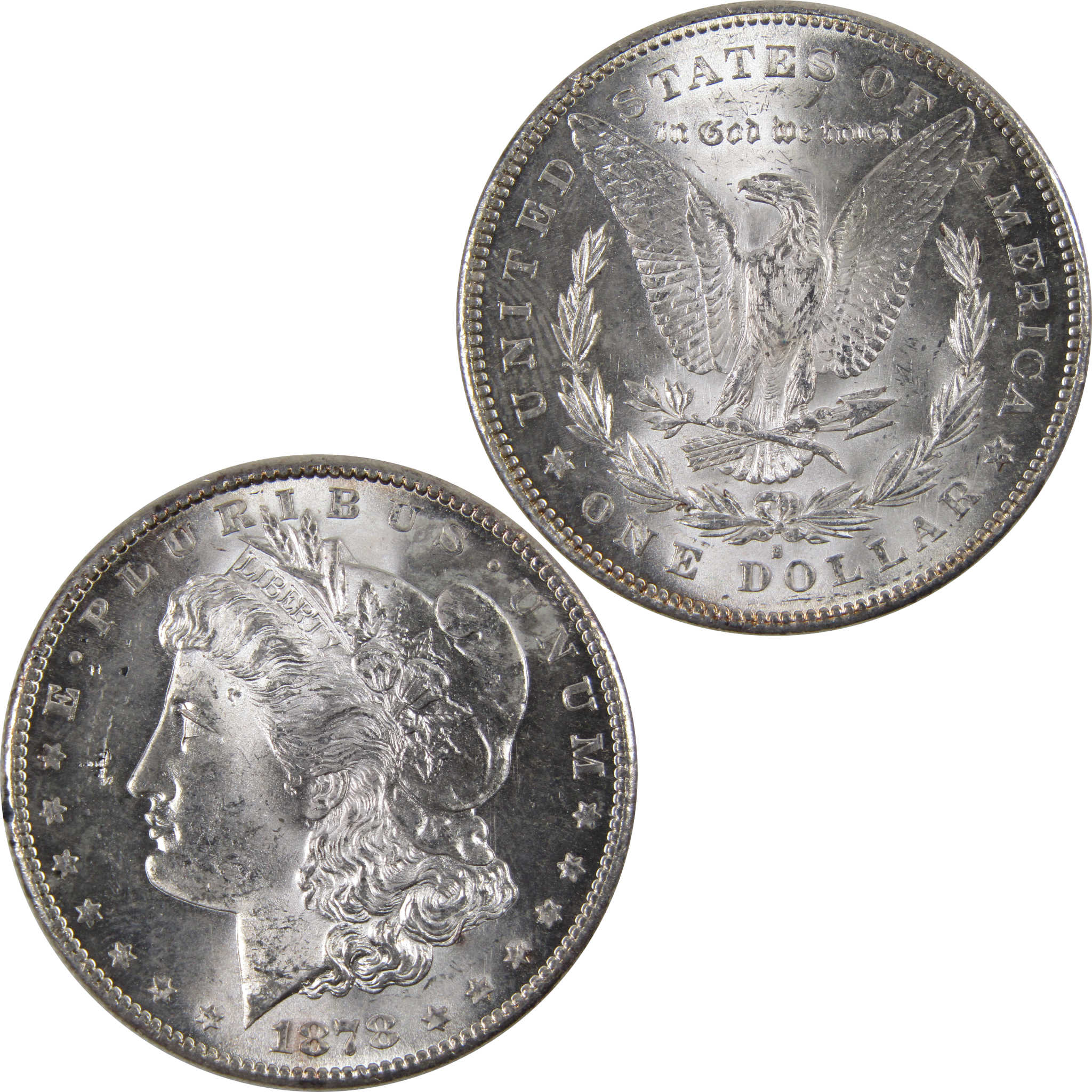 1878 S Morgan Dollar Choice Uncirculated Mint State Silver SKU:I2810 - Morgan coin - Morgan silver dollar - Morgan silver dollar for sale - Profile Coins &amp; Collectibles