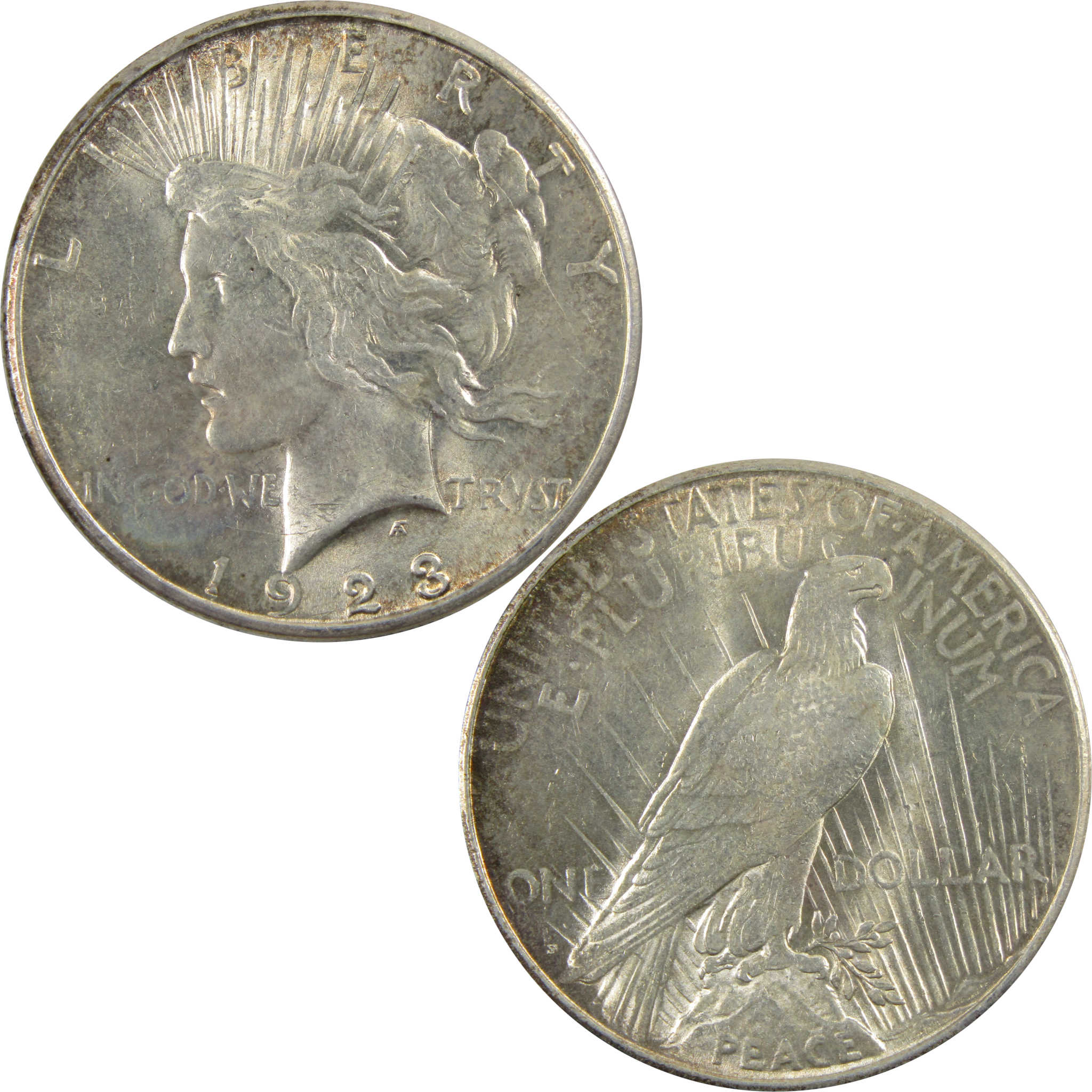 1923 S Peace Dollar AU About Uncirculated 90% Silver $1 Coin SKU:I5427