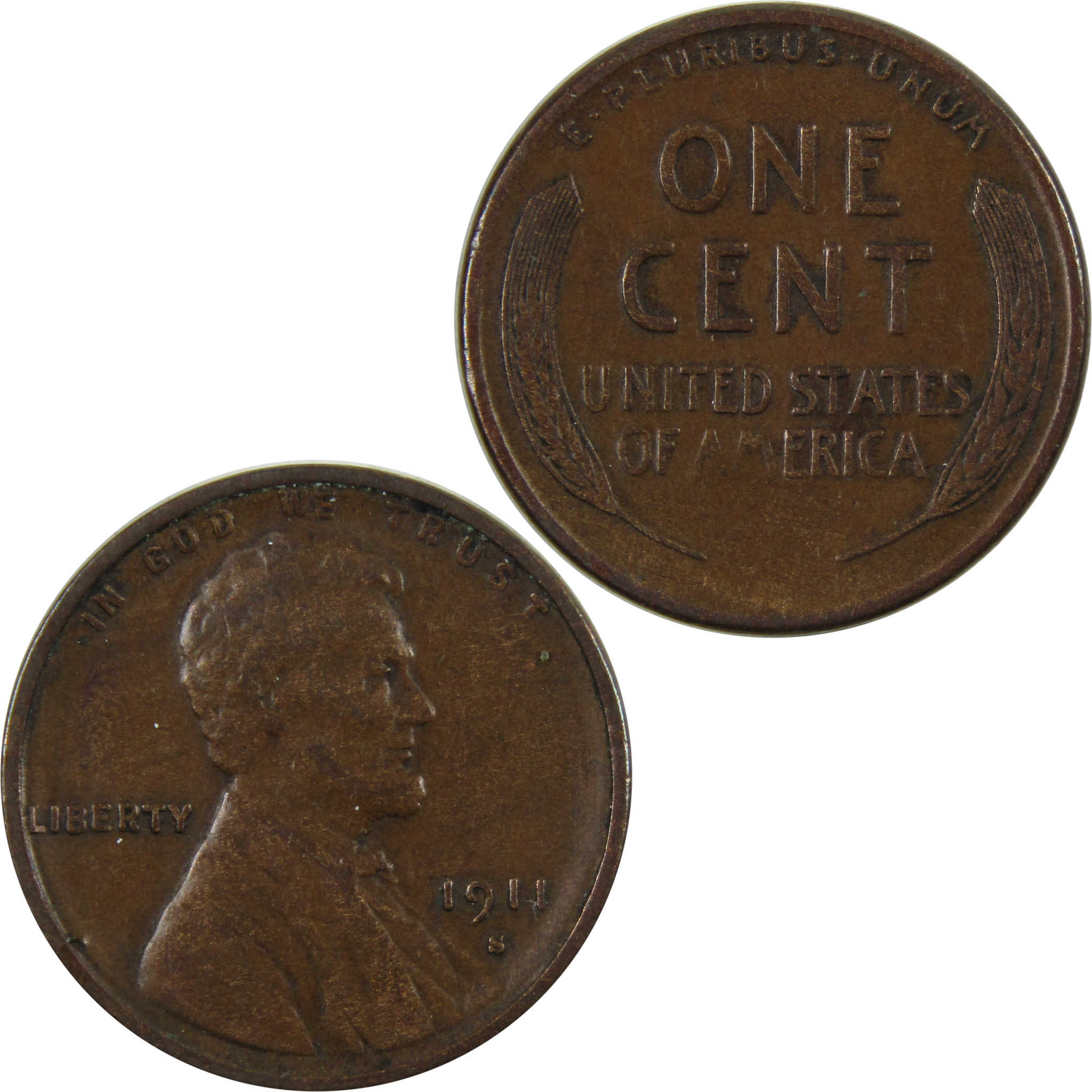 1911 S Lincoln Wheat Cent VF Very Fine Penny 1c Coin SKU:I4804