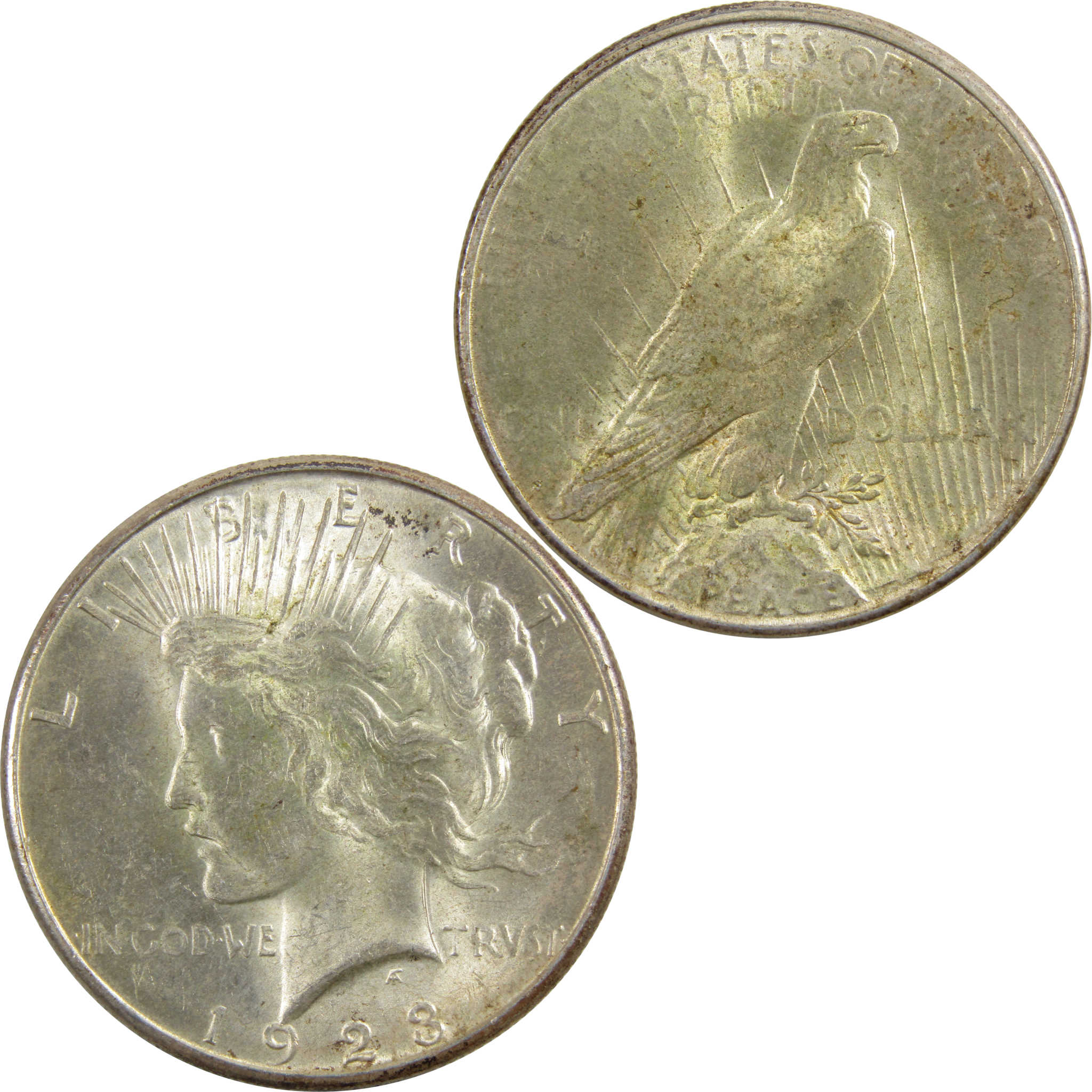 1923 S Peace Dollar Borderline Uncirculated 90% Silver $1 SKU:I5614