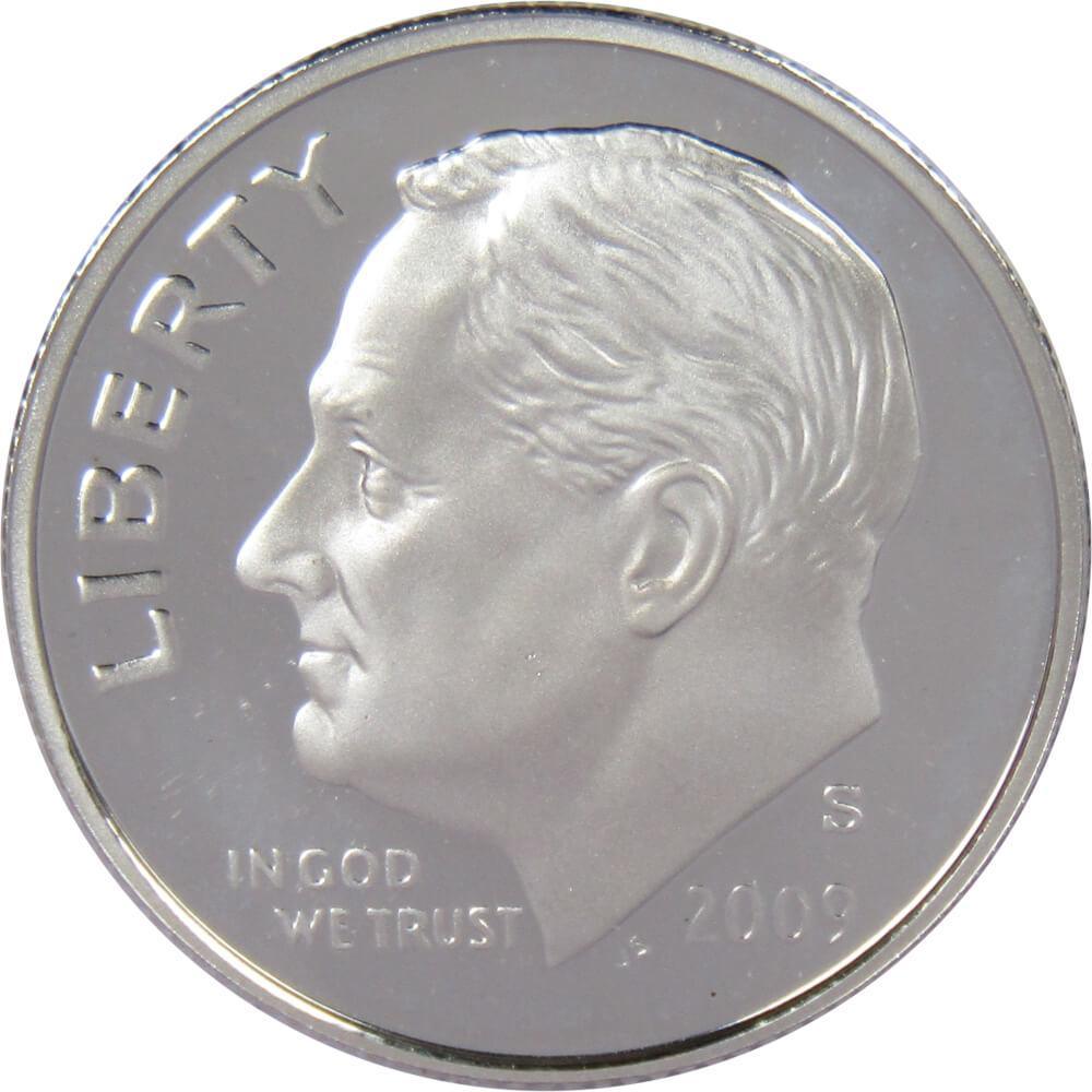 2009 S Roosevelt Dime Choice Proof 90% Silver 10c US Coin Collectible