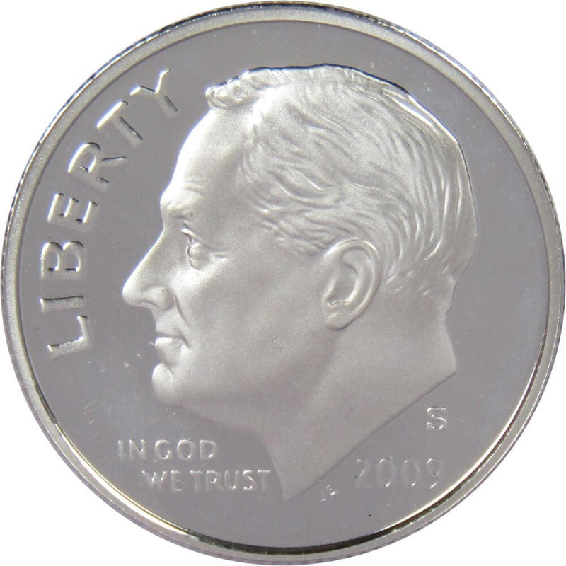 2009 S Roosevelt Dime Choice Proof 90% Silver 10c US Coin Collectible - Roosevelt coin - Profile Coins &amp; Collectibles