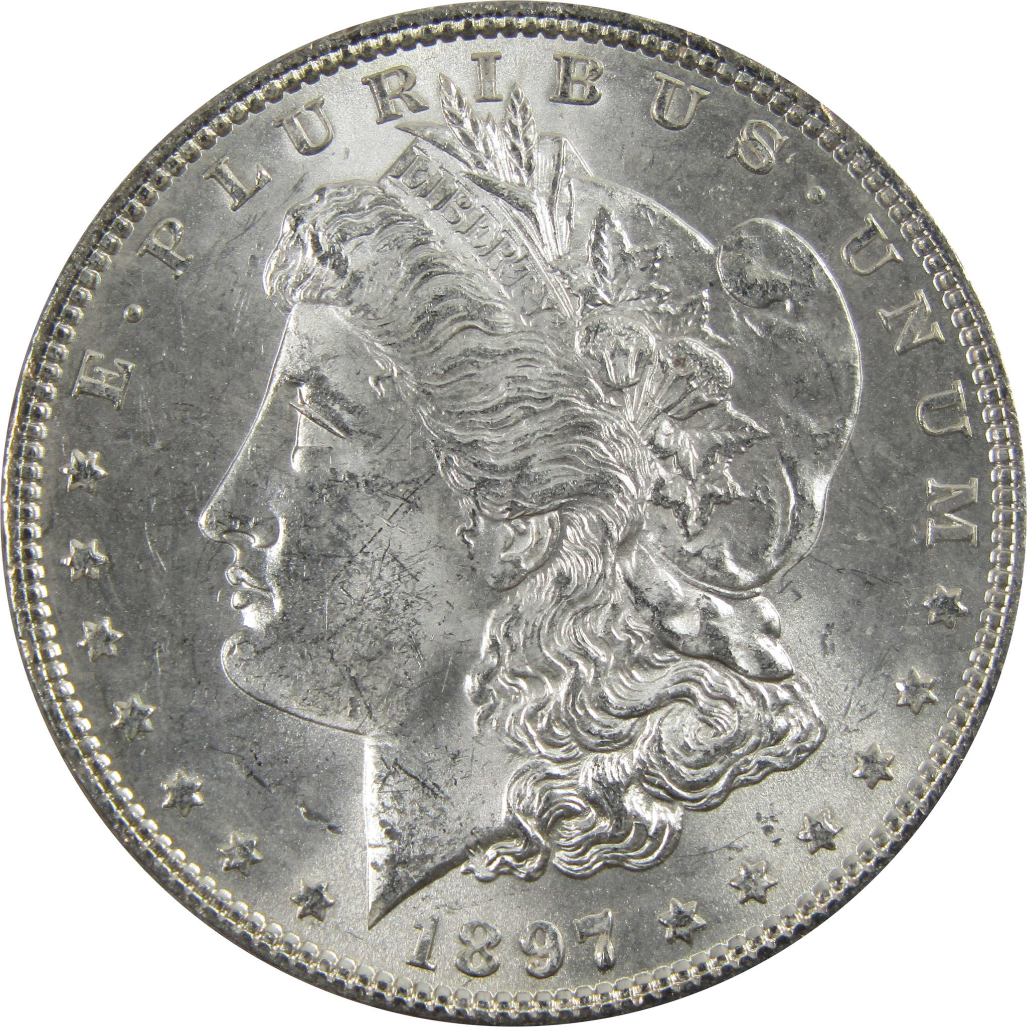 1897 Morgan Dollar BU Uncirculated 90% Silver $1 Coin SKU:I5156 - Morgan coin - Morgan silver dollar - Morgan silver dollar for sale - Profile Coins &amp; Collectibles