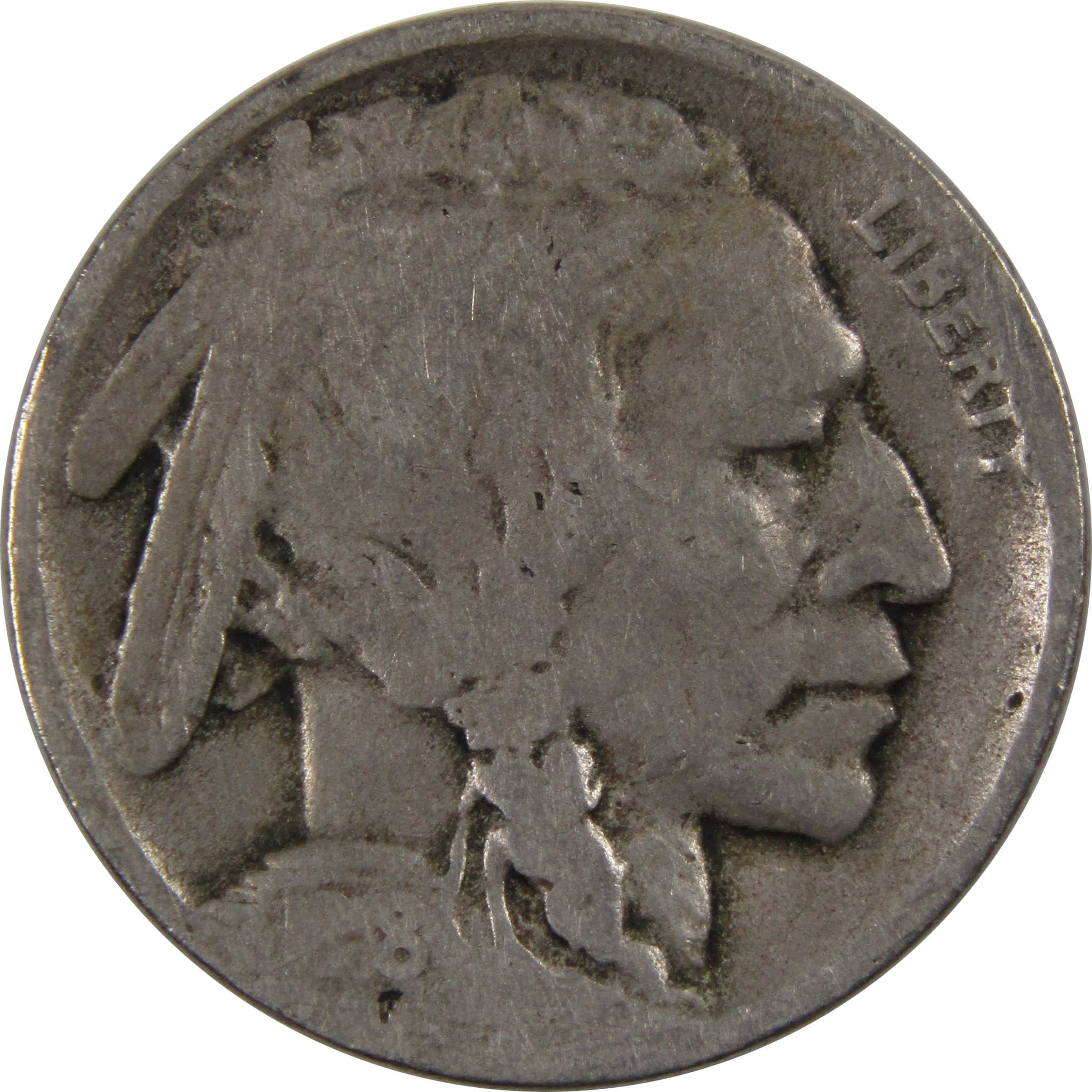 1918 D Indian Head Buffalo Nickel 5 Cent Piece AG About Good SKU:I3283