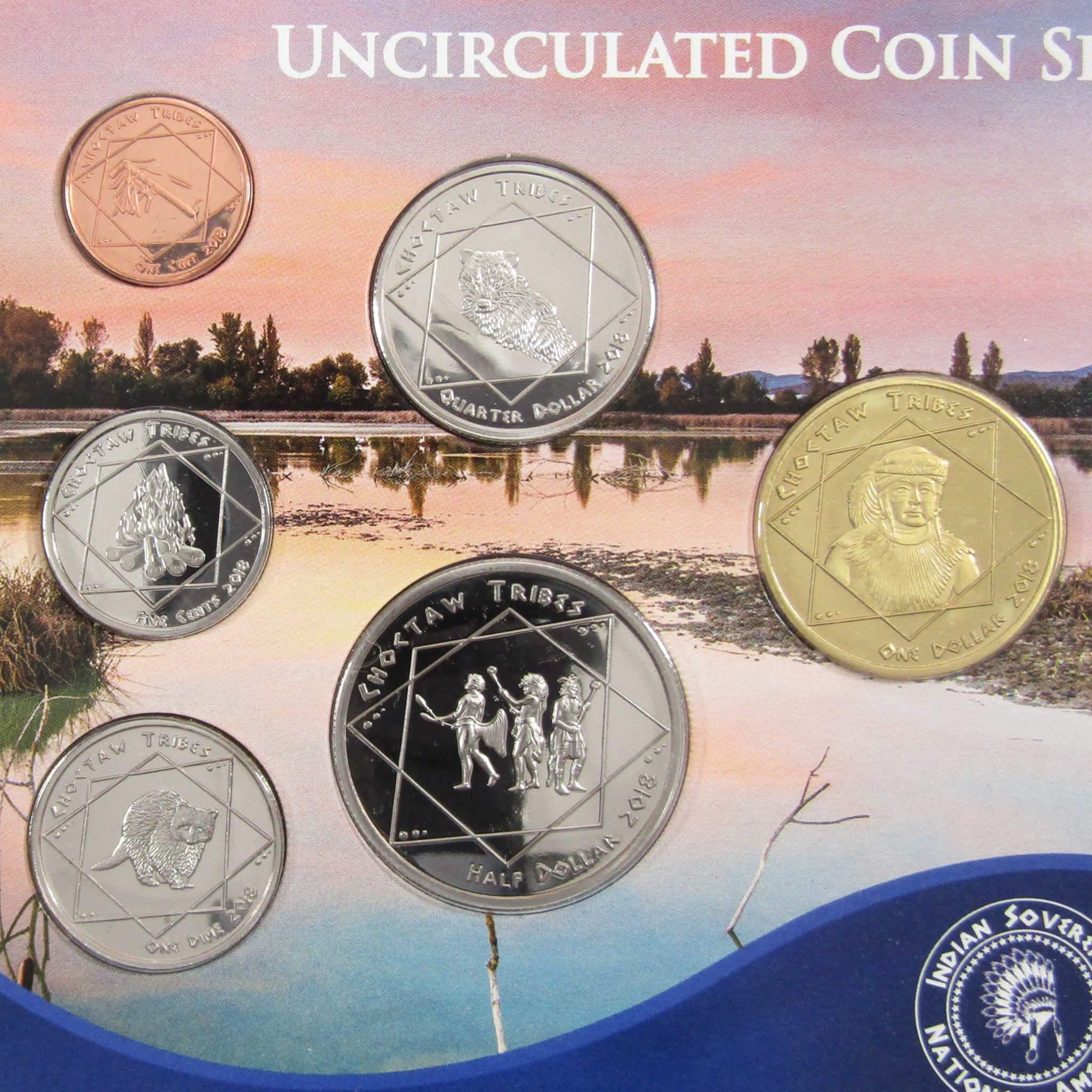2018 Jamul Native American Choctaw Sovereign Nation Uncirculated Set Collectible