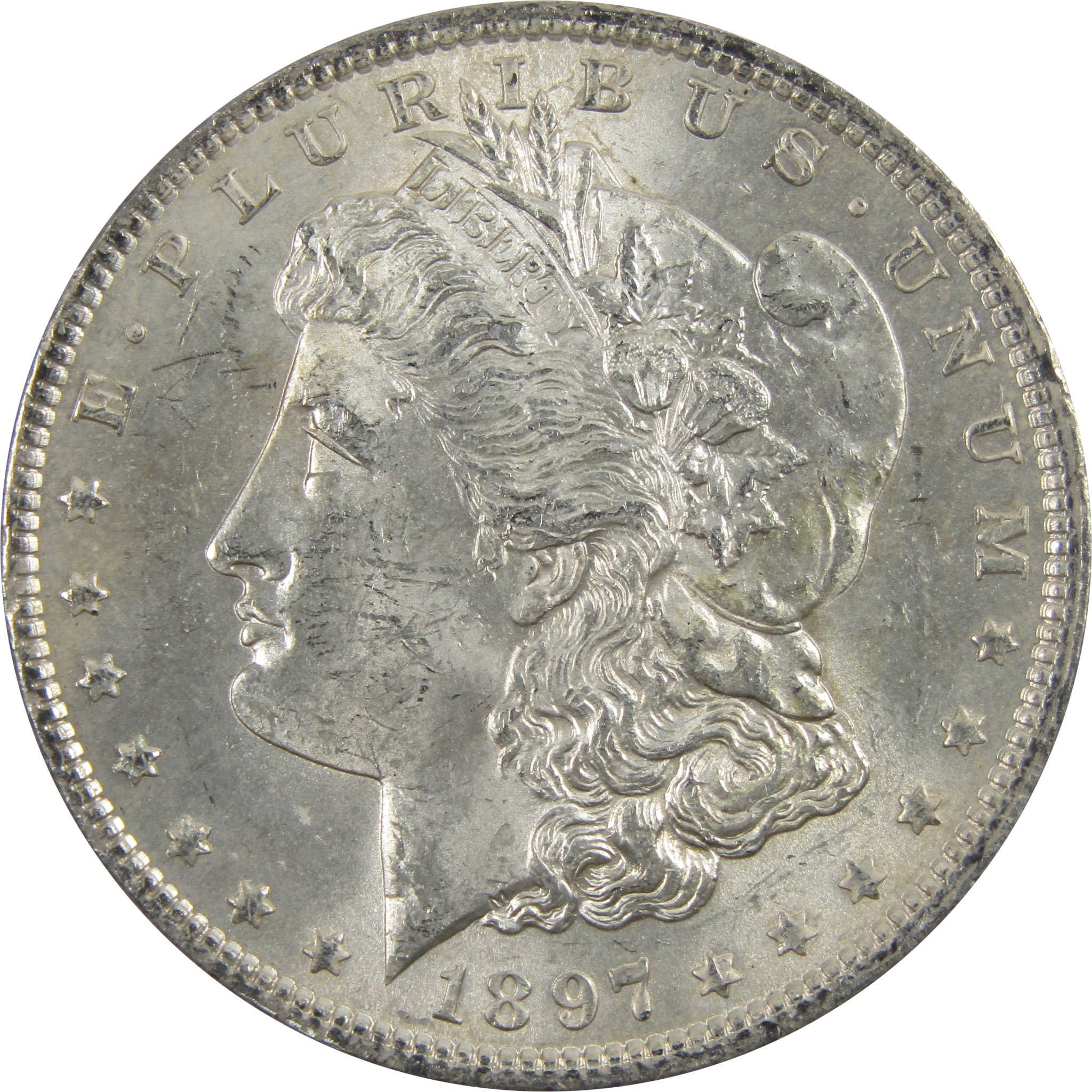 1897 Morgan Dollar BU Uncirculated 90% Silver $1 Coin SKU:I5164 - Morgan coin - Morgan silver dollar - Morgan silver dollar for sale - Profile Coins &amp; Collectibles