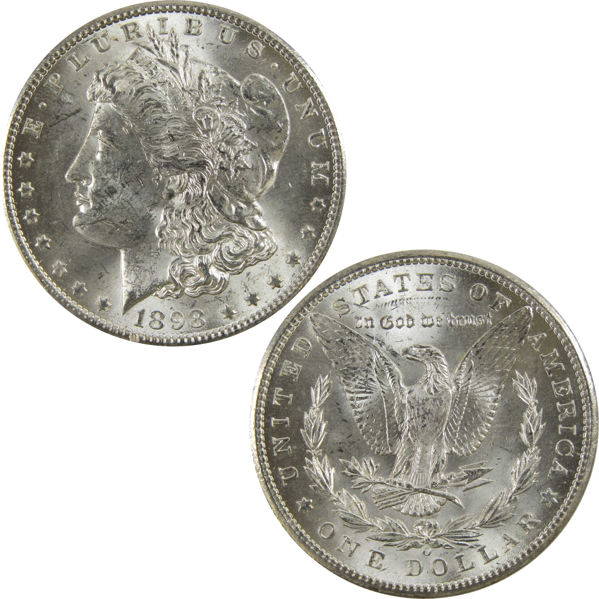 1898 O Morgan Dollar BU Uncirculated 90% Silver $1 Coin SKU:I5212 - Morgan coin - Morgan silver dollar - Morgan silver dollar for sale - Profile Coins &amp; Collectibles