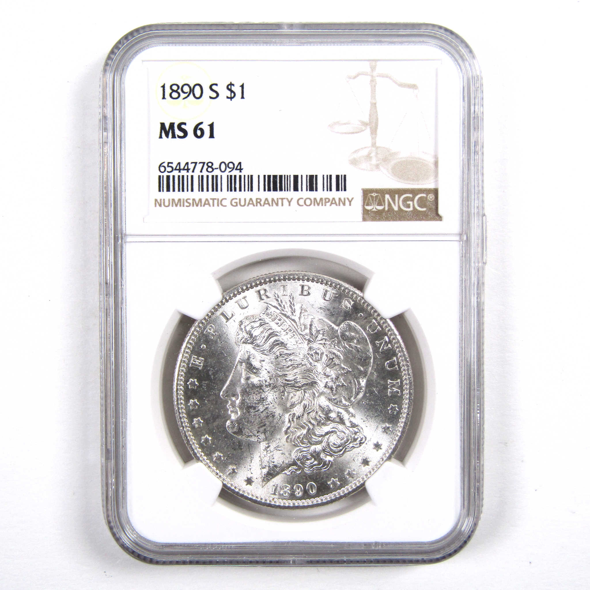 1890 S Morgan Dollar MS 61 NGC 90% Silver Uncirculated SKU:I3130 - Morgan coin - Morgan silver dollar - Morgan silver dollar for sale - Profile Coins &amp; Collectibles