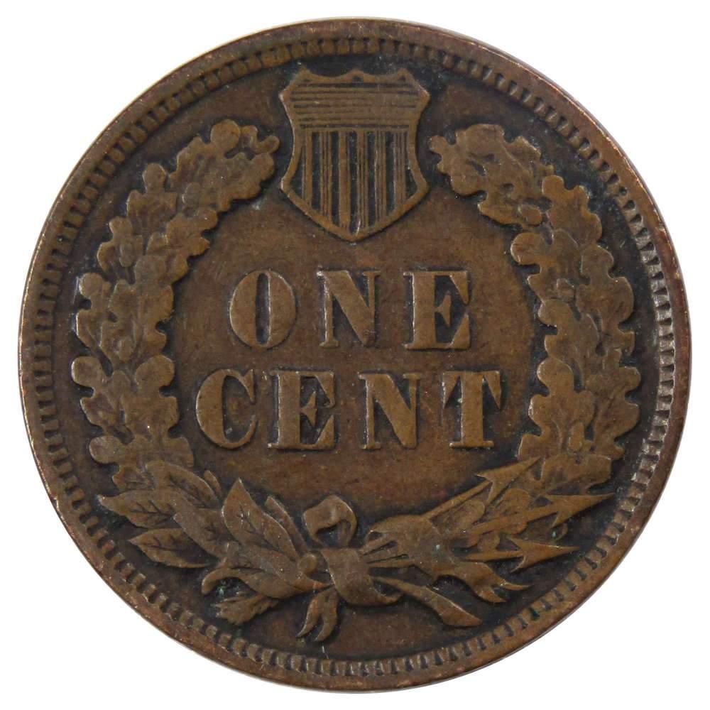 1907 Indian Head Cent F Fine Bronze Penny 1c Coin Collectible