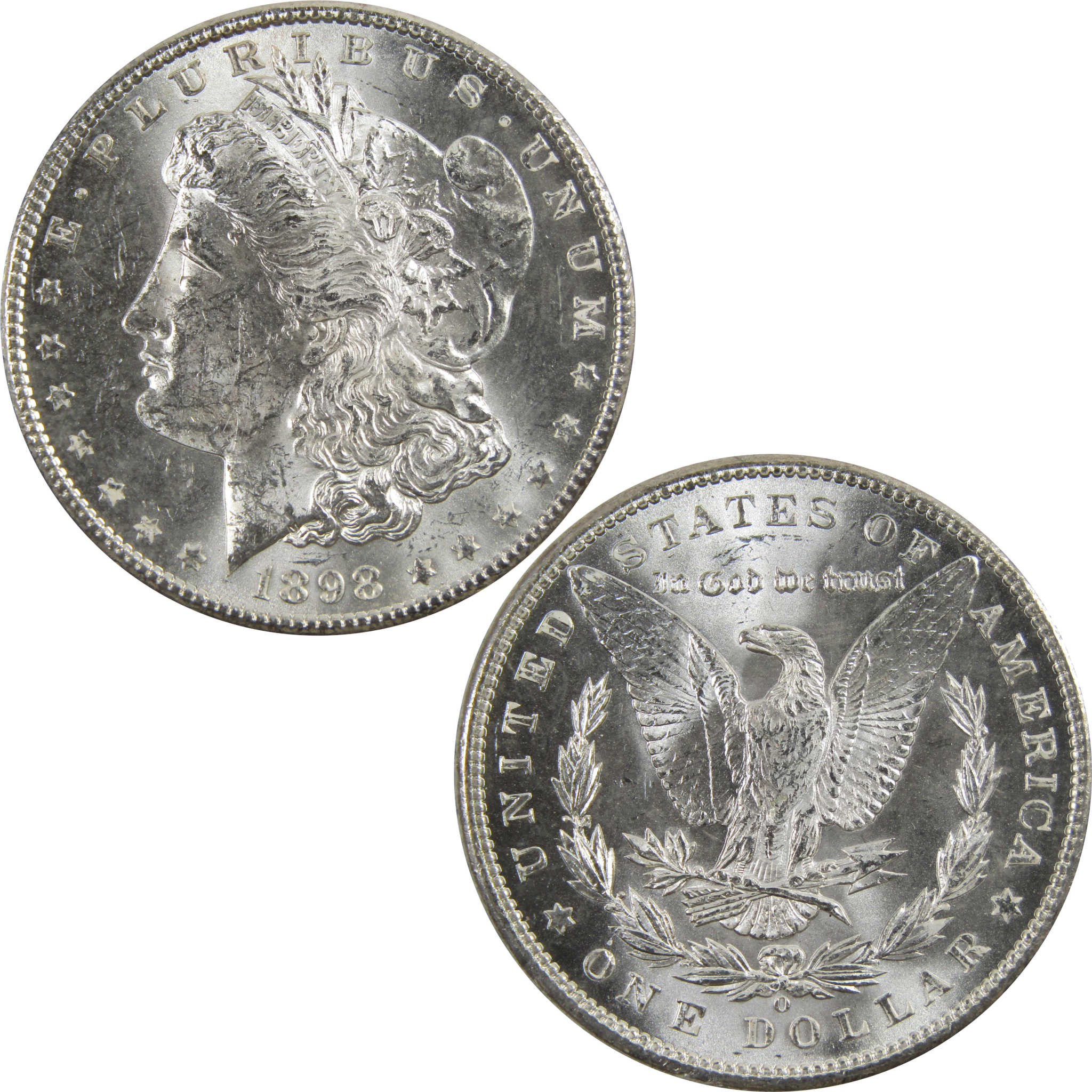 1898 O Morgan Dollar BU Uncirculated 90% Silver $1 Coin SKU:I5274 - Morgan coin - Morgan silver dollar - Morgan silver dollar for sale - Profile Coins &amp; Collectibles