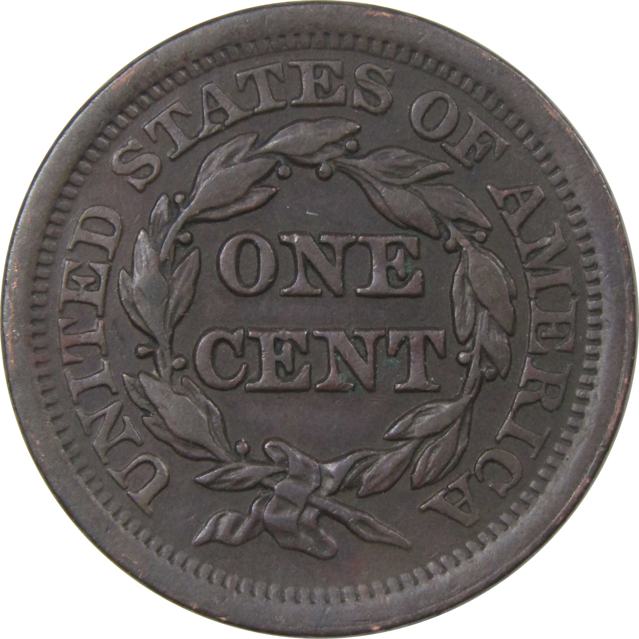 1852 Braided Hair Large Cent 1c Grades Choice Au