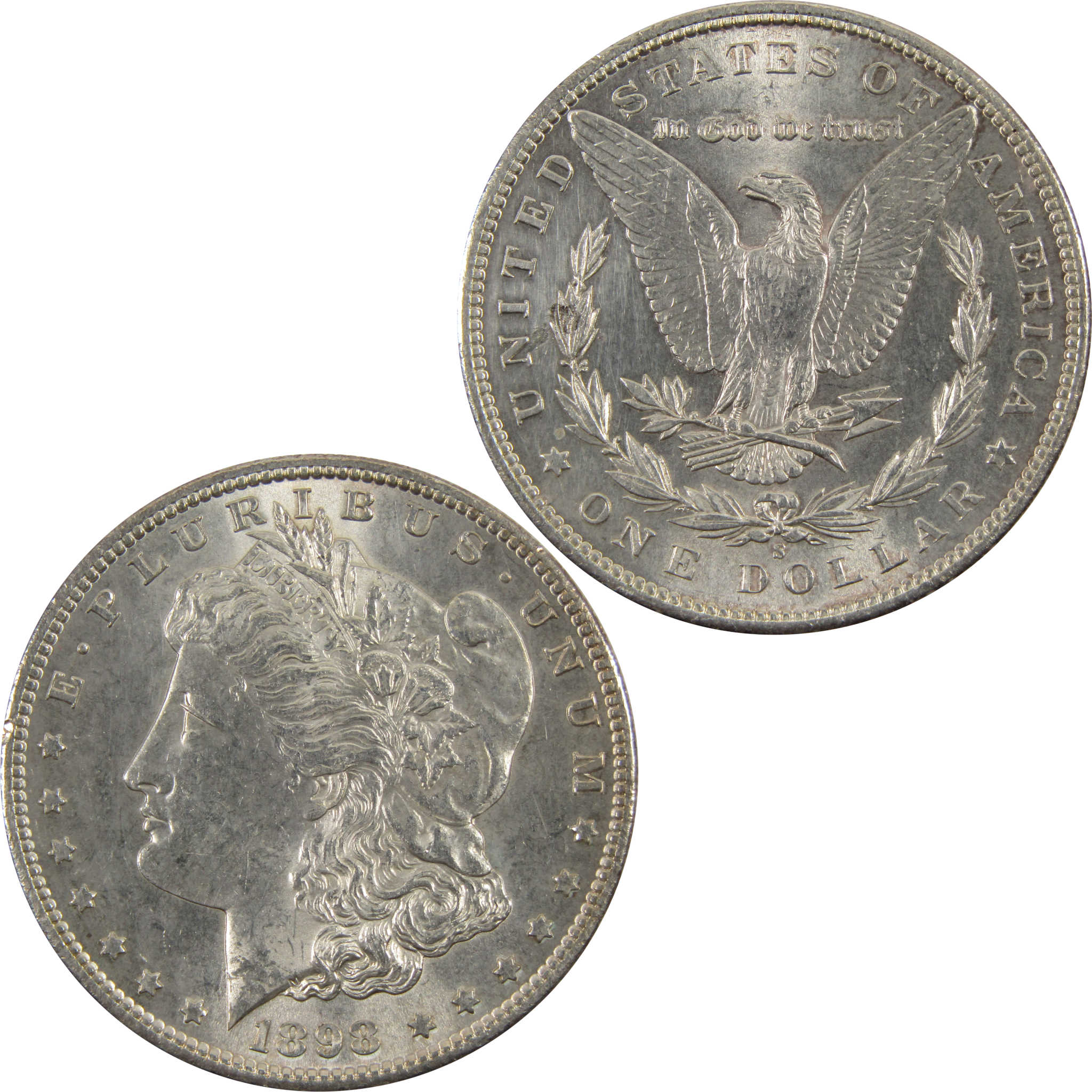 1898 S Morgan Dollar BU Uncirculated 90% Silver $1 Coin SKU:I7679 - Morgan coin - Morgan silver dollar - Morgan silver dollar for sale - Profile Coins &amp; Collectibles