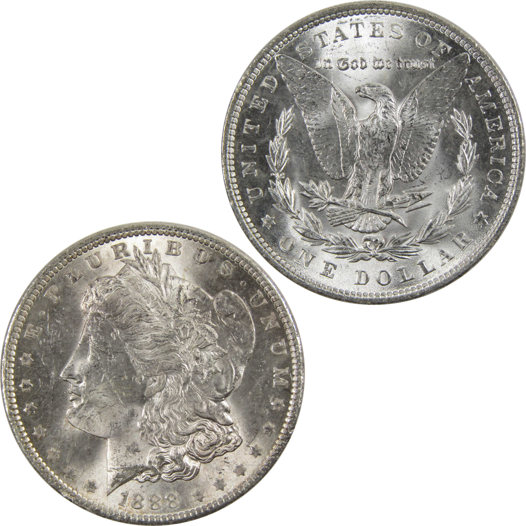 1888 Morgan Dollar BU Uncirculated 90% Silver $1 Coin SKU:I6036 - Morgan coin - Morgan silver dollar - Morgan silver dollar for sale - Profile Coins &amp; Collectibles