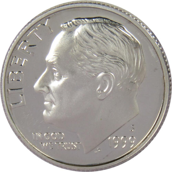 1999 S Roosevelt Dime Choice Proof 90% Silver 10c US Coin Collectible - Roosevelt coin - Profile Coins &amp; Collectibles