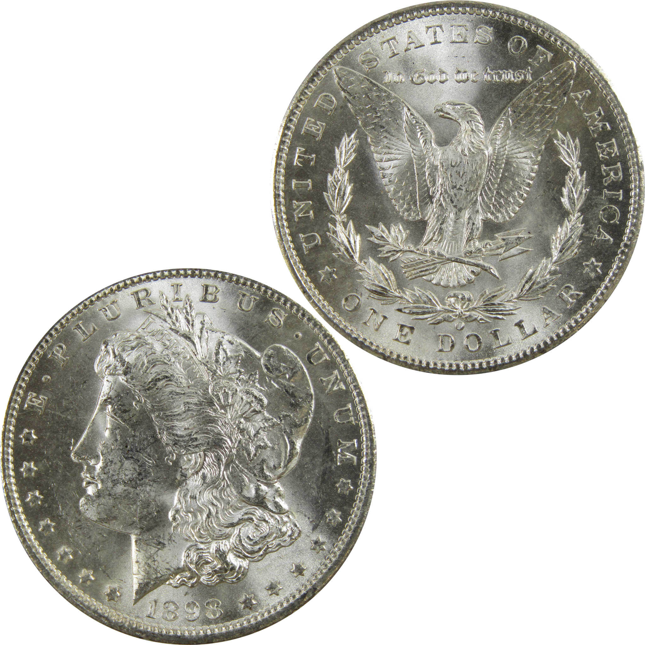 1898 O Morgan Dollar BU Uncirculated 90% Silver $1 Coin SKU:I5208 - Morgan coin - Morgan silver dollar - Morgan silver dollar for sale - Profile Coins &amp; Collectibles