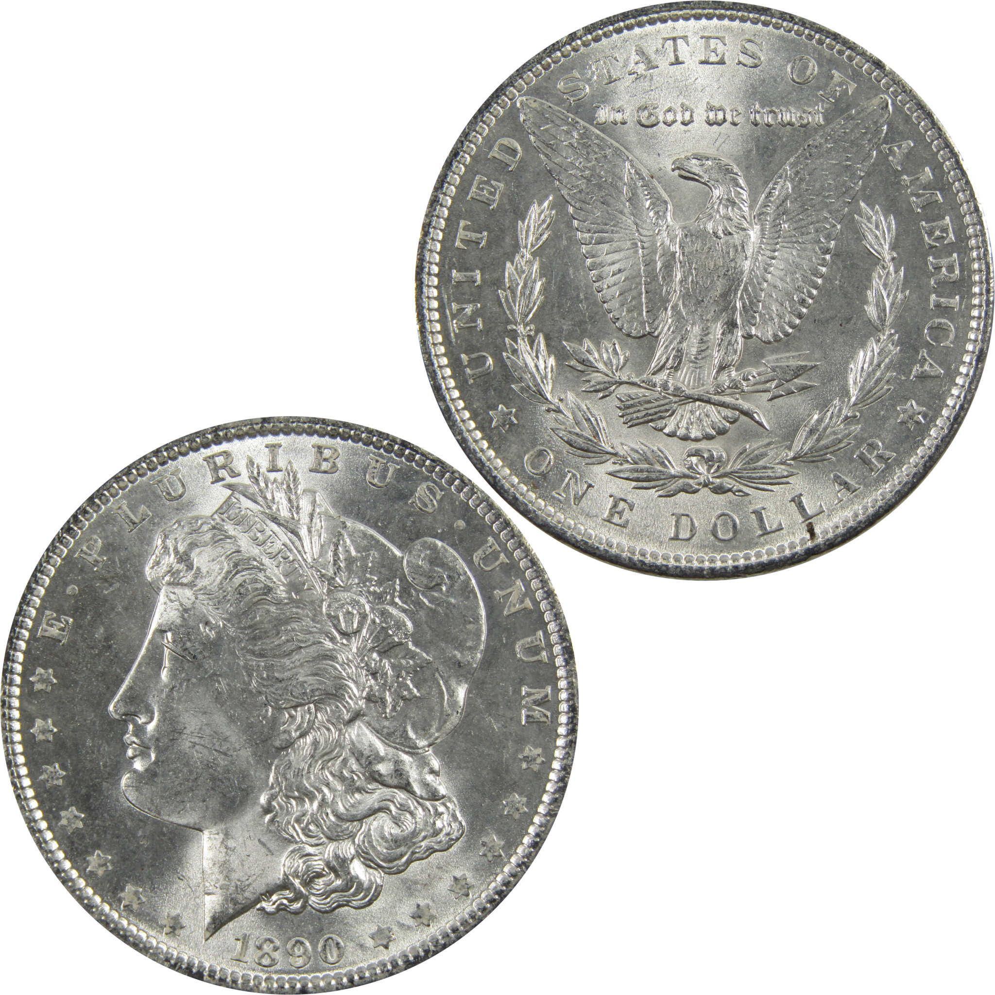 1890 Morgan Dollar BU Uncirculated 90% Silver $1 Coin SKU:I5135 - Morgan coin - Morgan silver dollar - Morgan silver dollar for sale - Profile Coins &amp; Collectibles