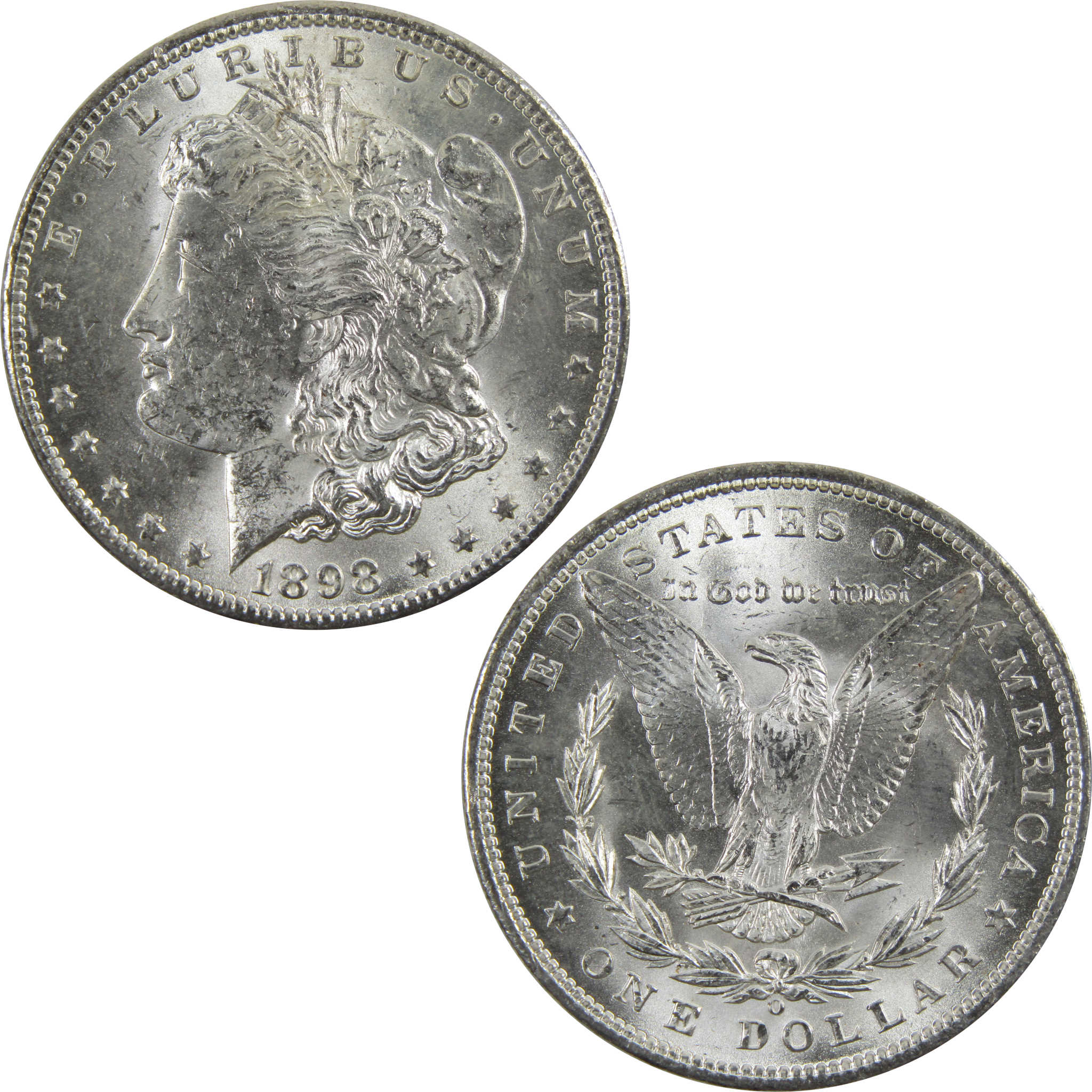 1898 O Morgan Dollar BU Uncirculated 90% Silver $1 Coin SKU:I5235 - Morgan coin - Morgan silver dollar - Morgan silver dollar for sale - Profile Coins &amp; Collectibles