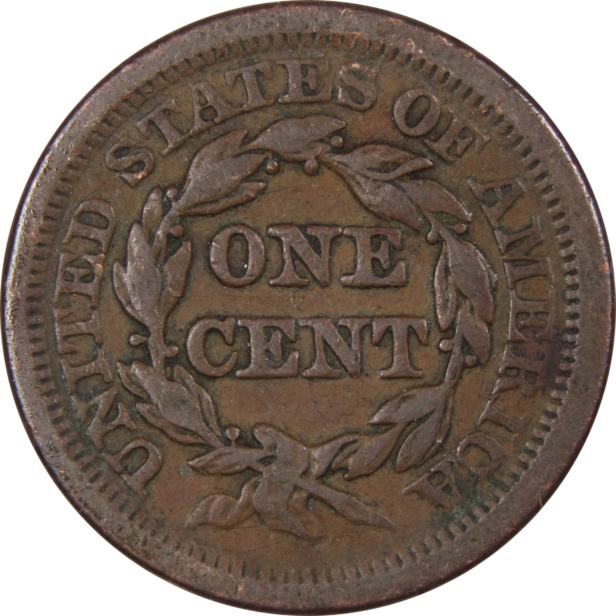 1852 Braided Hair Large Cent VG Very Good Copper Penny 1c SKU:IPC9018