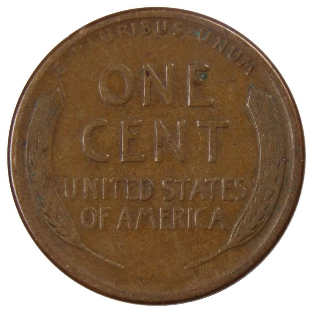 1921 S Lincoln Wheat Cent F Fine Bronze Penny 1c Coin Collectible