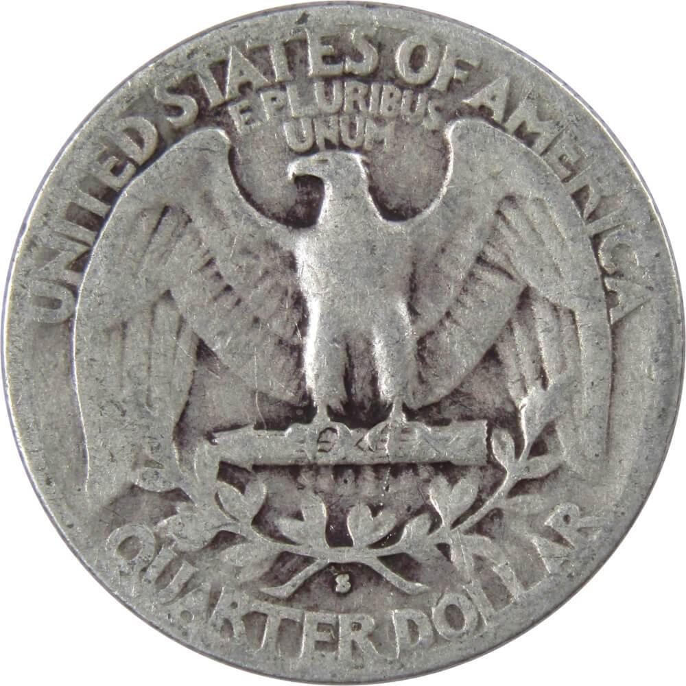 1941 S Washington Quarter AG About Good 90% Silver 25c US Coin Collectible