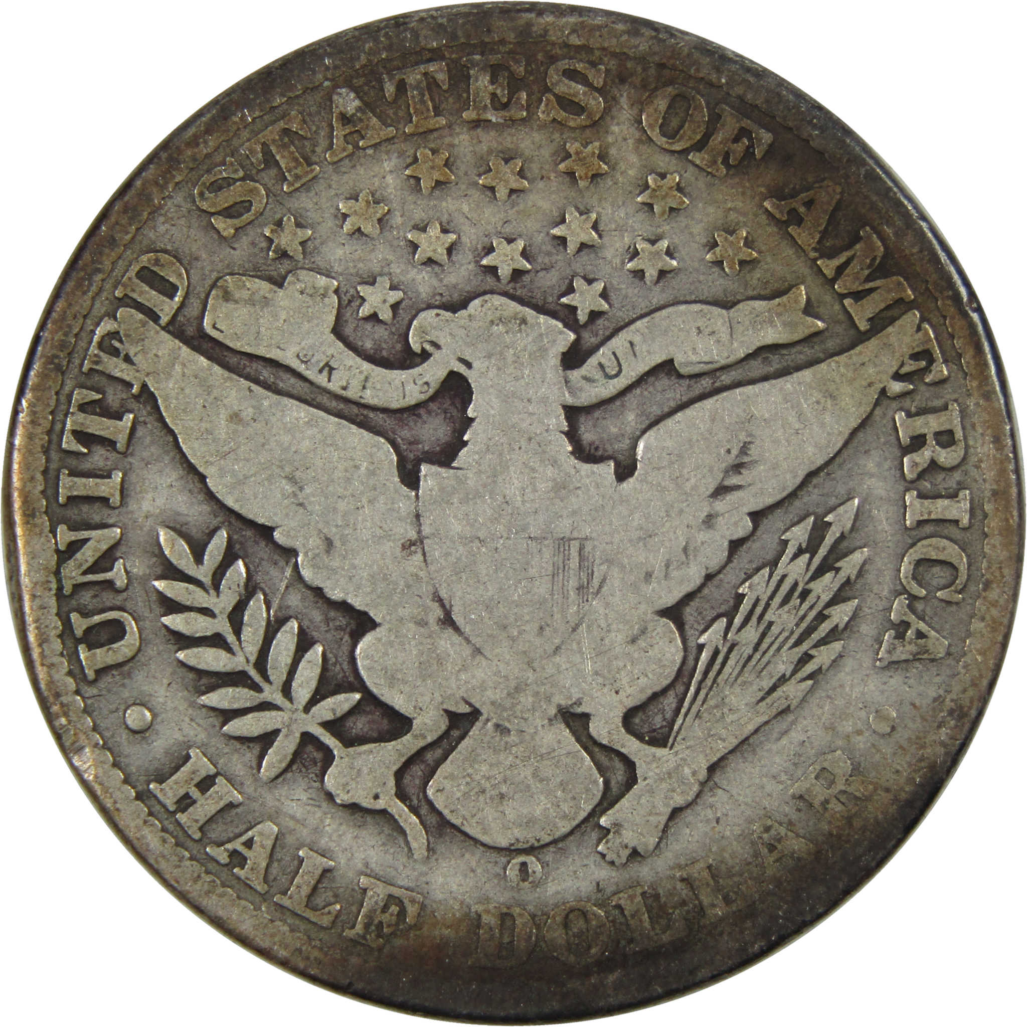 1907 O Barber Half Dollar AG About Good 90% Silver 50c Coin SKU:I4288