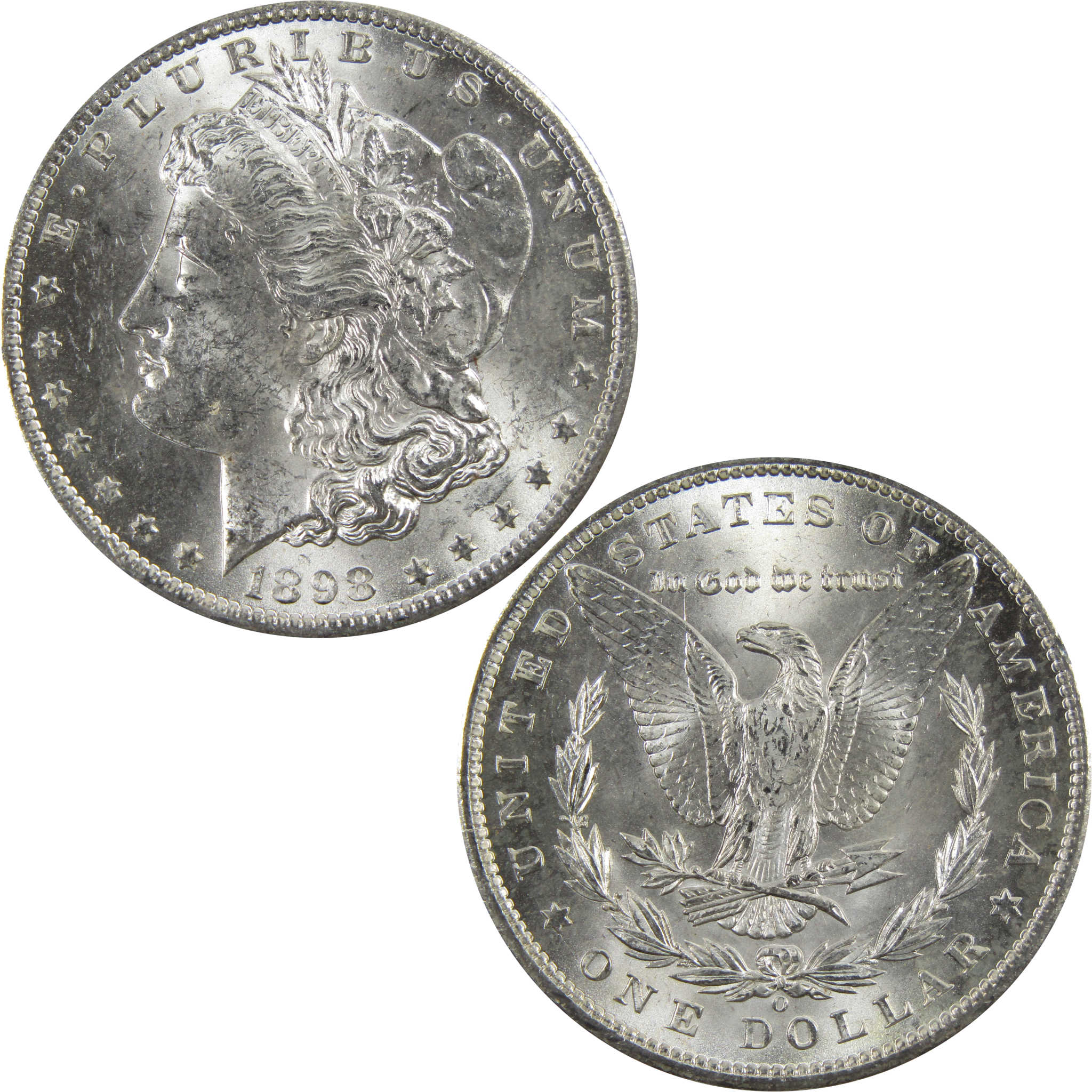 1898 O Morgan Dollar BU Uncirculated 90% Silver $1 Coin SKU:I5196 - Morgan coin - Morgan silver dollar - Morgan silver dollar for sale - Profile Coins &amp; Collectibles