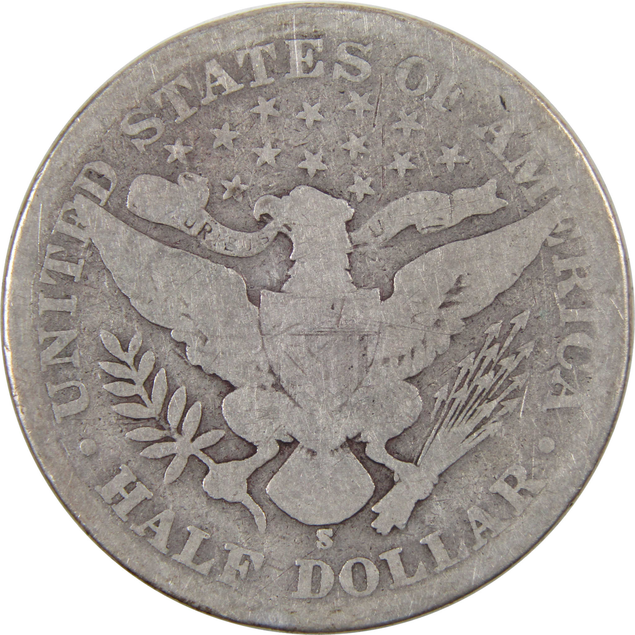 1901 S Barber Half Dollar G Good 90% Silver 50c US Type Coin SKU:I3420