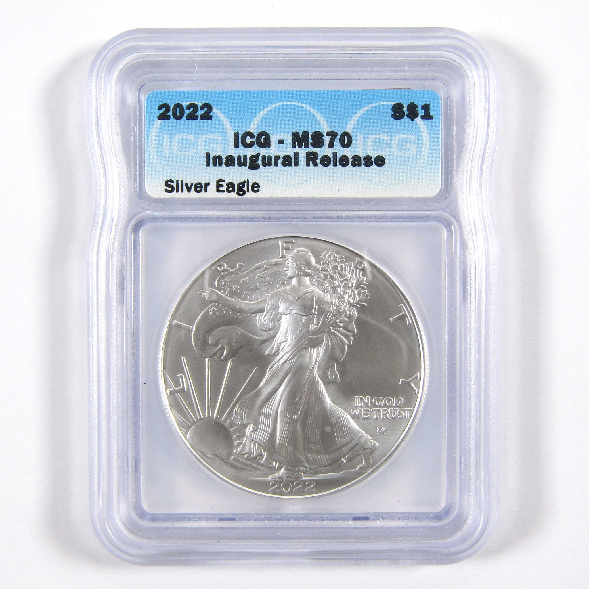 2022 Type 2 American Eagle Dollar MS 70 ICG 1 oz Silver SKU:CPC3381