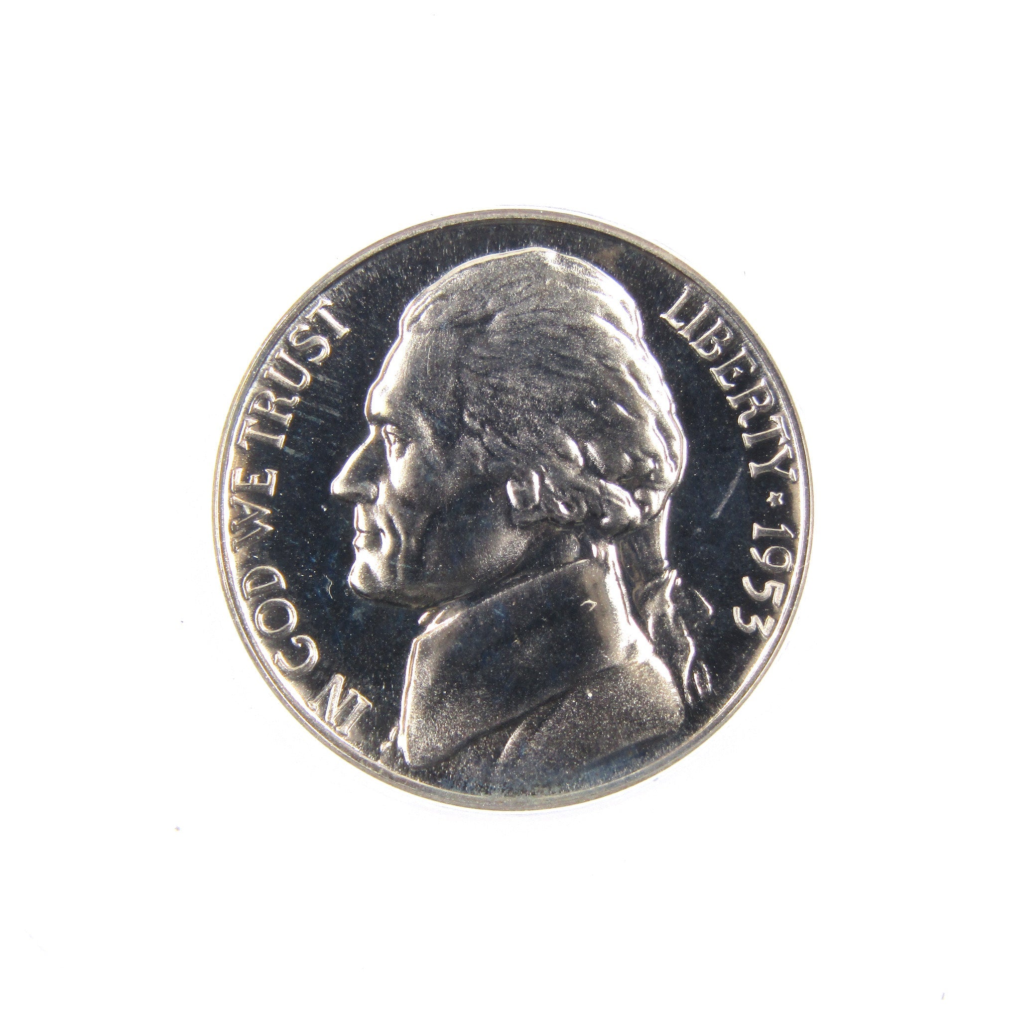 1953 Jefferson Nickel 5 Cent Piece PF 66 ANACS 5c Proof SKU:CPC2272